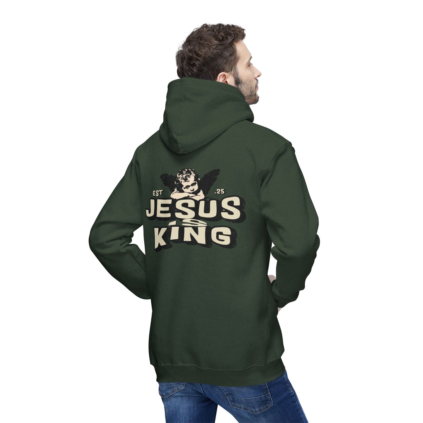 JESUS IS KING Unisex Hooded Sweatshirt