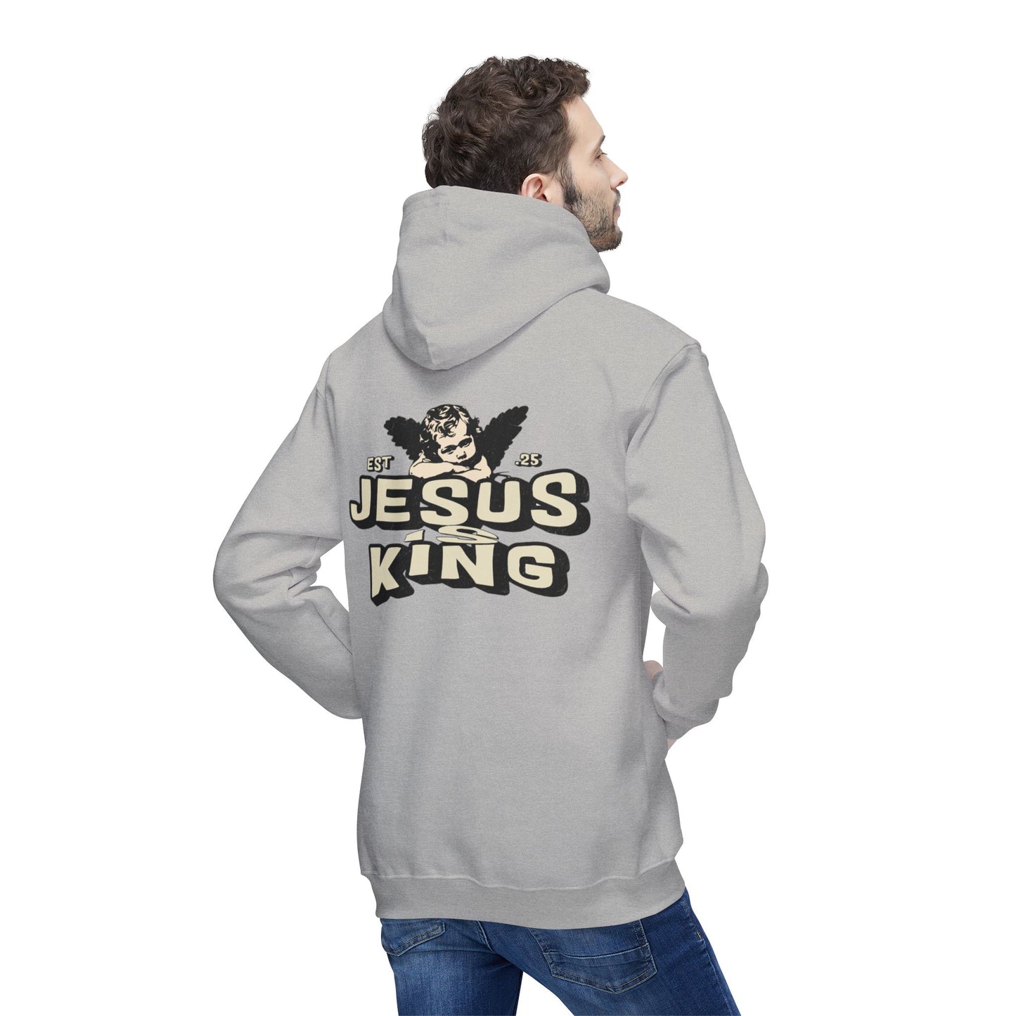 JESUS IS KING Unisex Hooded Sweatshirt