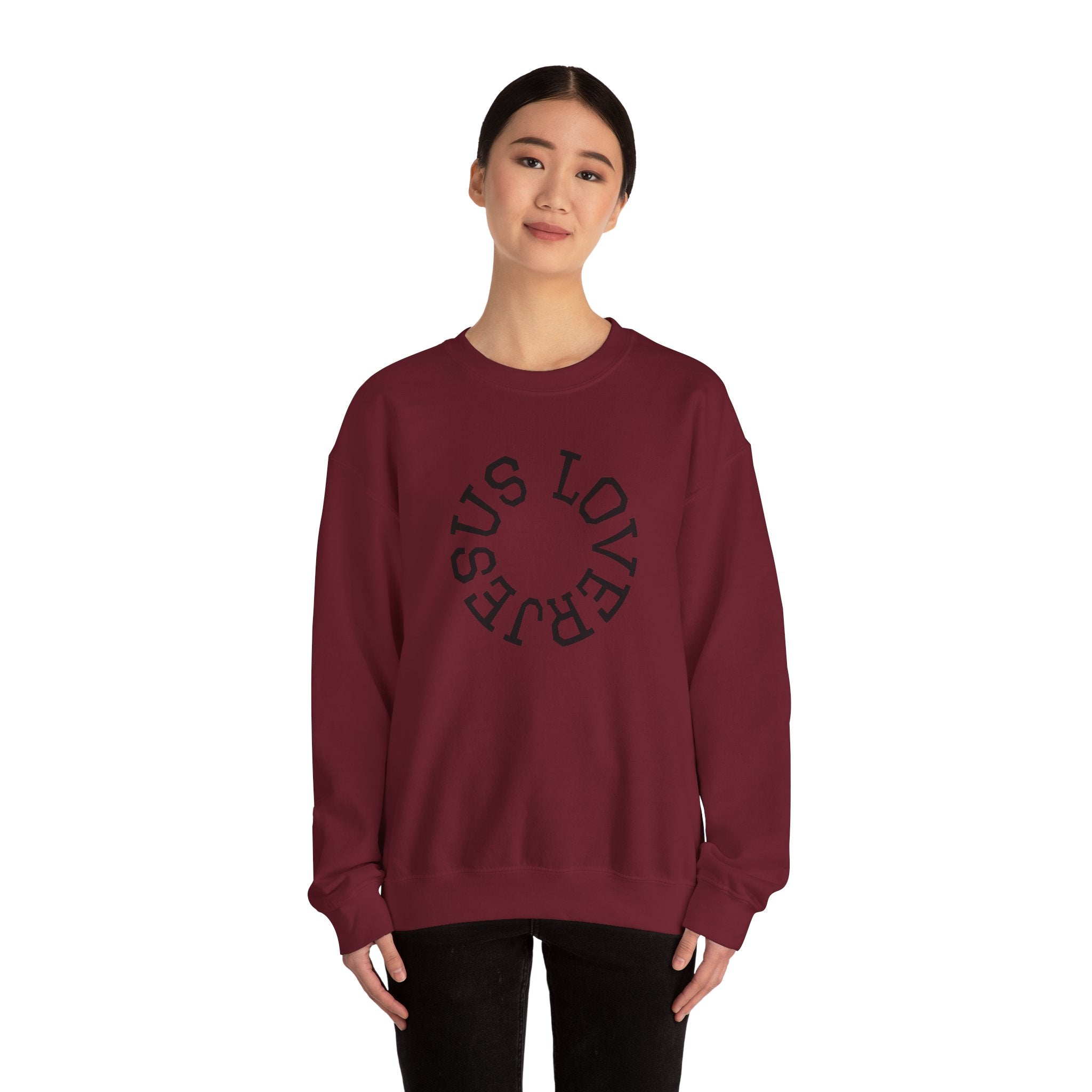 Jesus Lover Faith-Inspired Crewneck Sweatshirt, Various Colors