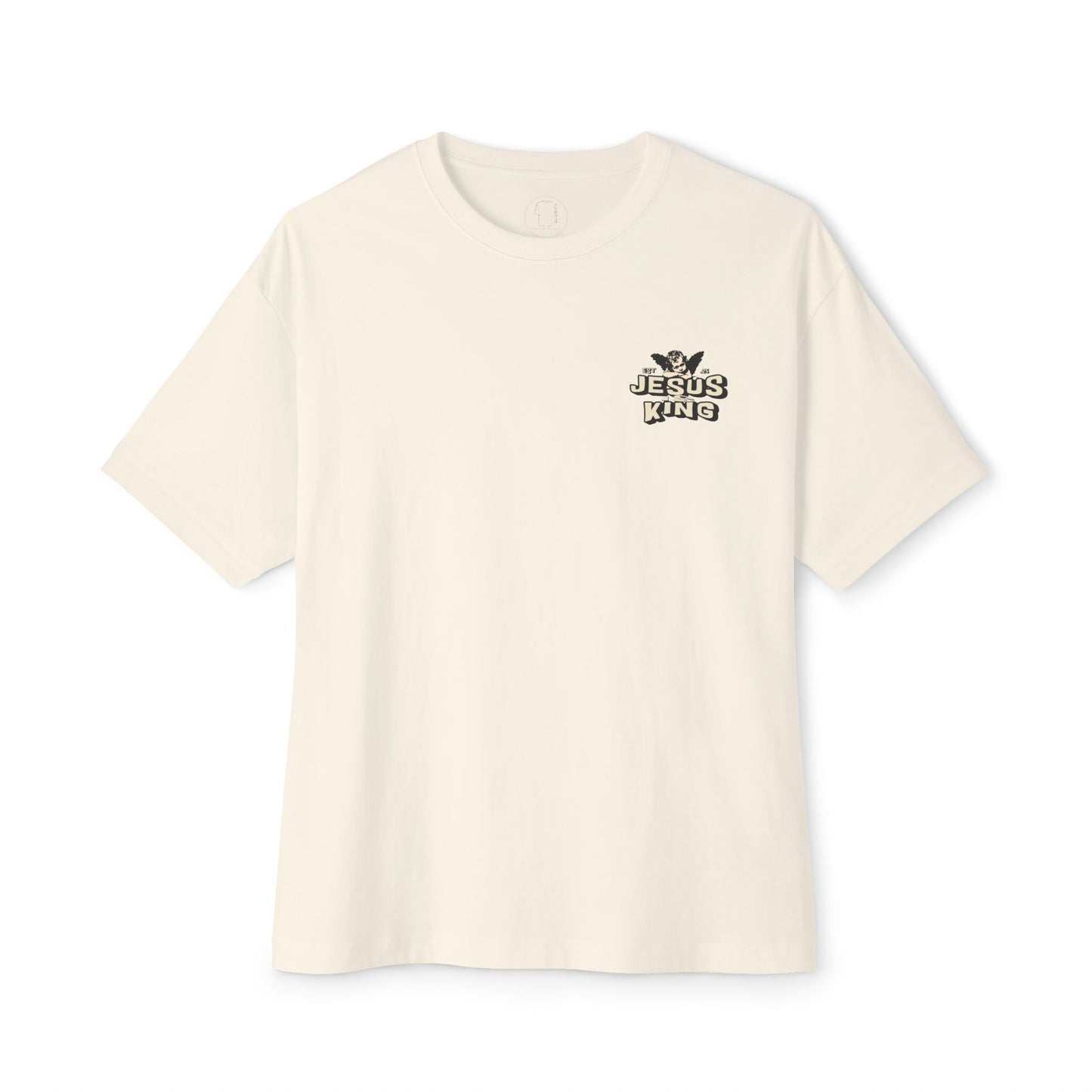 Jesus King Unisex Oversized Tee - Casual Outing, Spiritual Gift, Sunday Service, Inspirational Fashion, Trendy Lifestyle