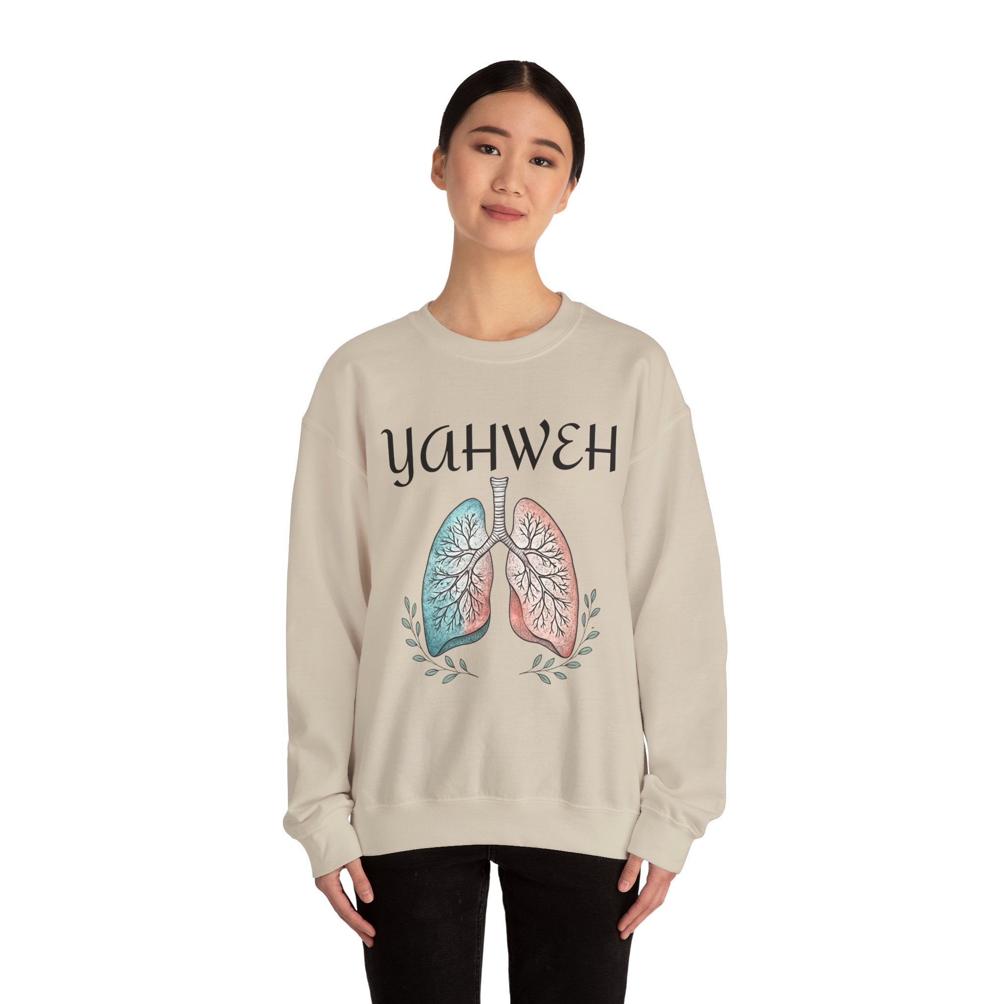 YAHWEH Faith-Inspired Crewneck Sweatshirt Various Colors