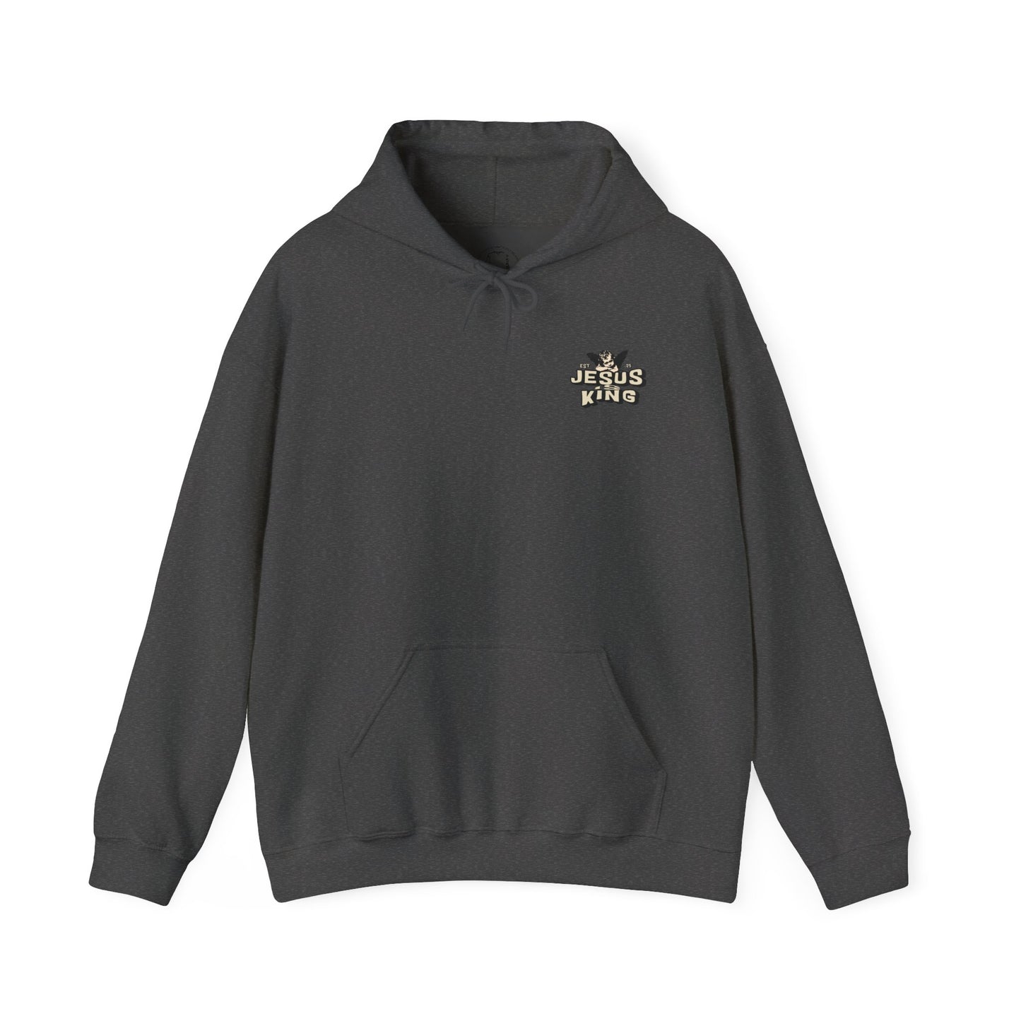 JESUS IS KING Motivational Hooded Sweatshirt