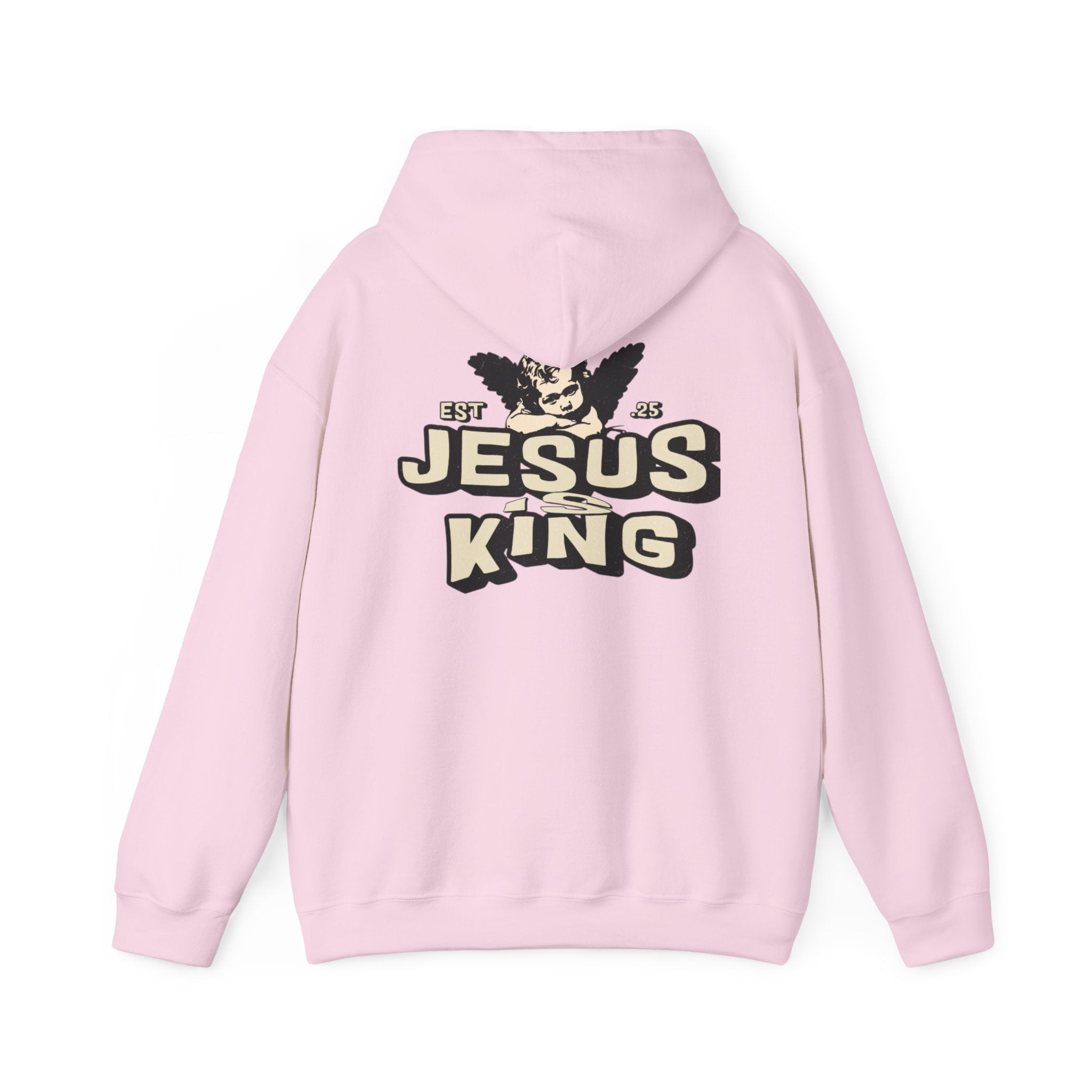 JESUS IS KING Motivational Hooded Sweatshirt