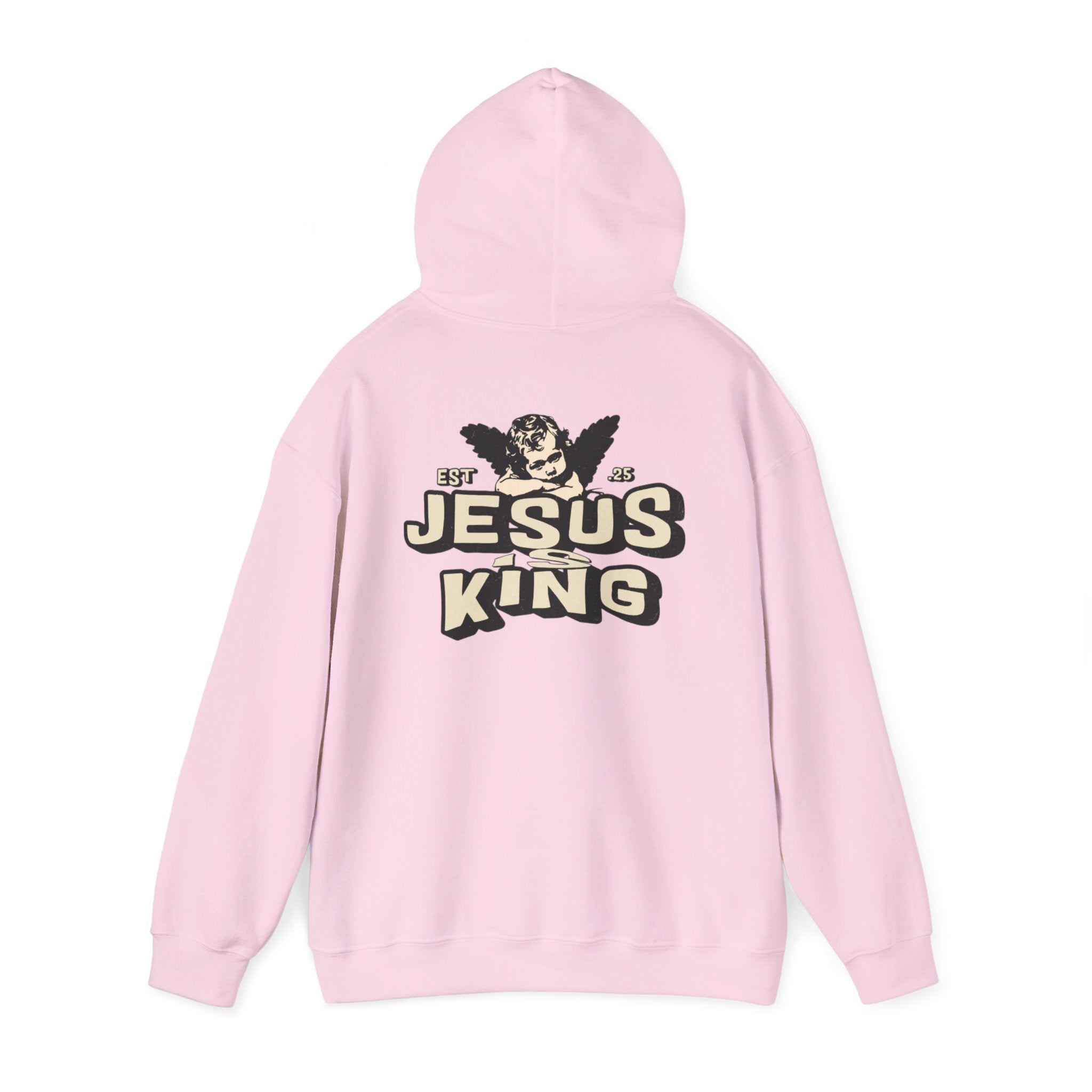 JESUS IS KING Motivational Hooded Sweatshirt