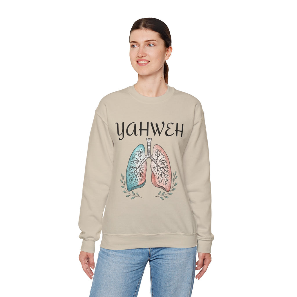 YAHWEH Faith-Inspired Crewneck Sweatshirt Various Colors