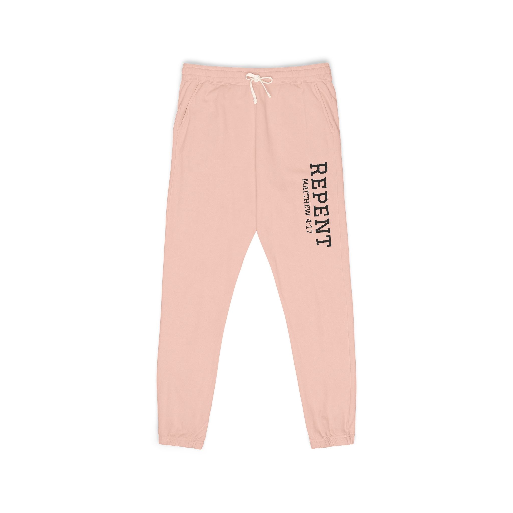 Repent Comfortable Garment-Dyed Fleece Sweatpants Unisex