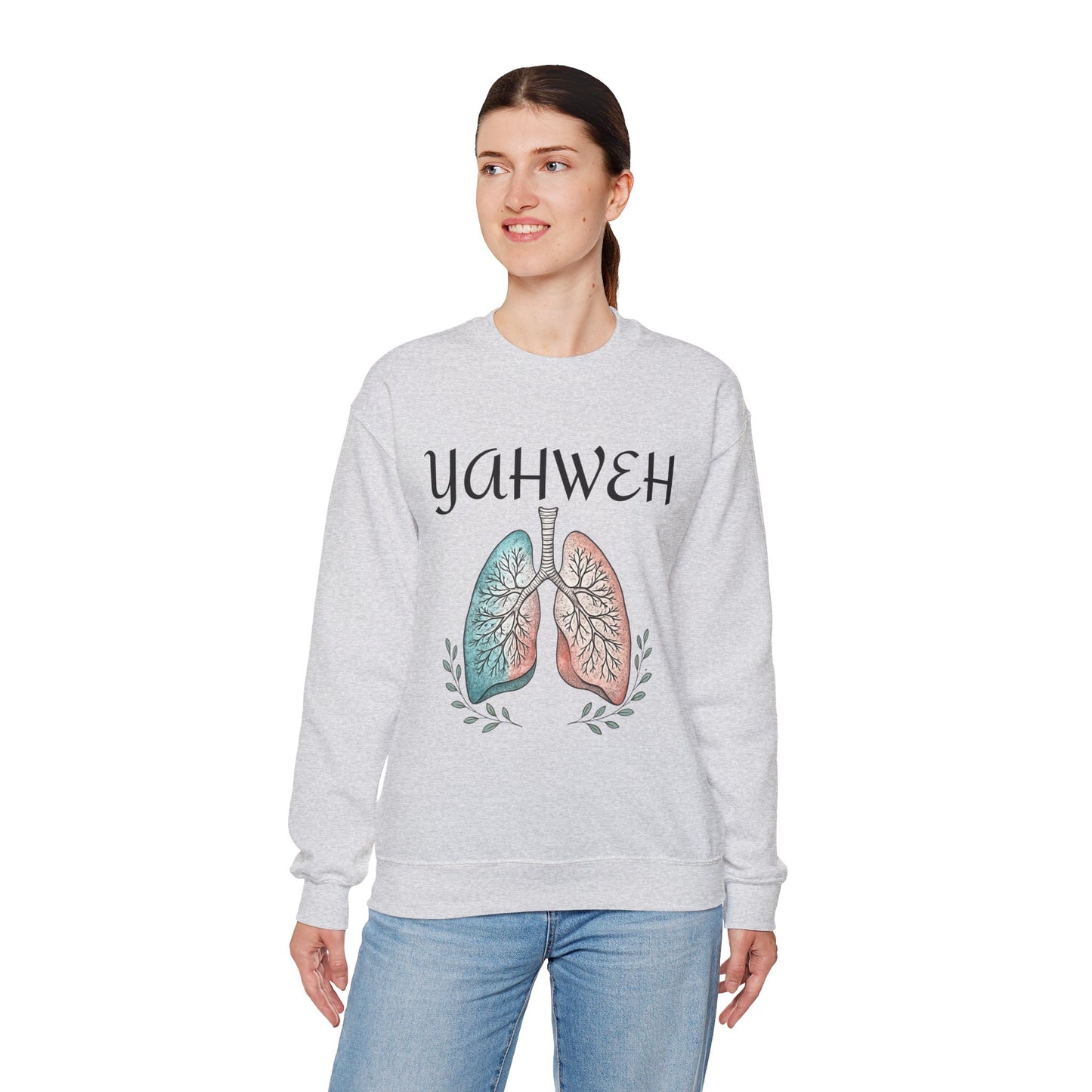 YAHWEH Faith-Inspired Crewneck Sweatshirt Various Colors