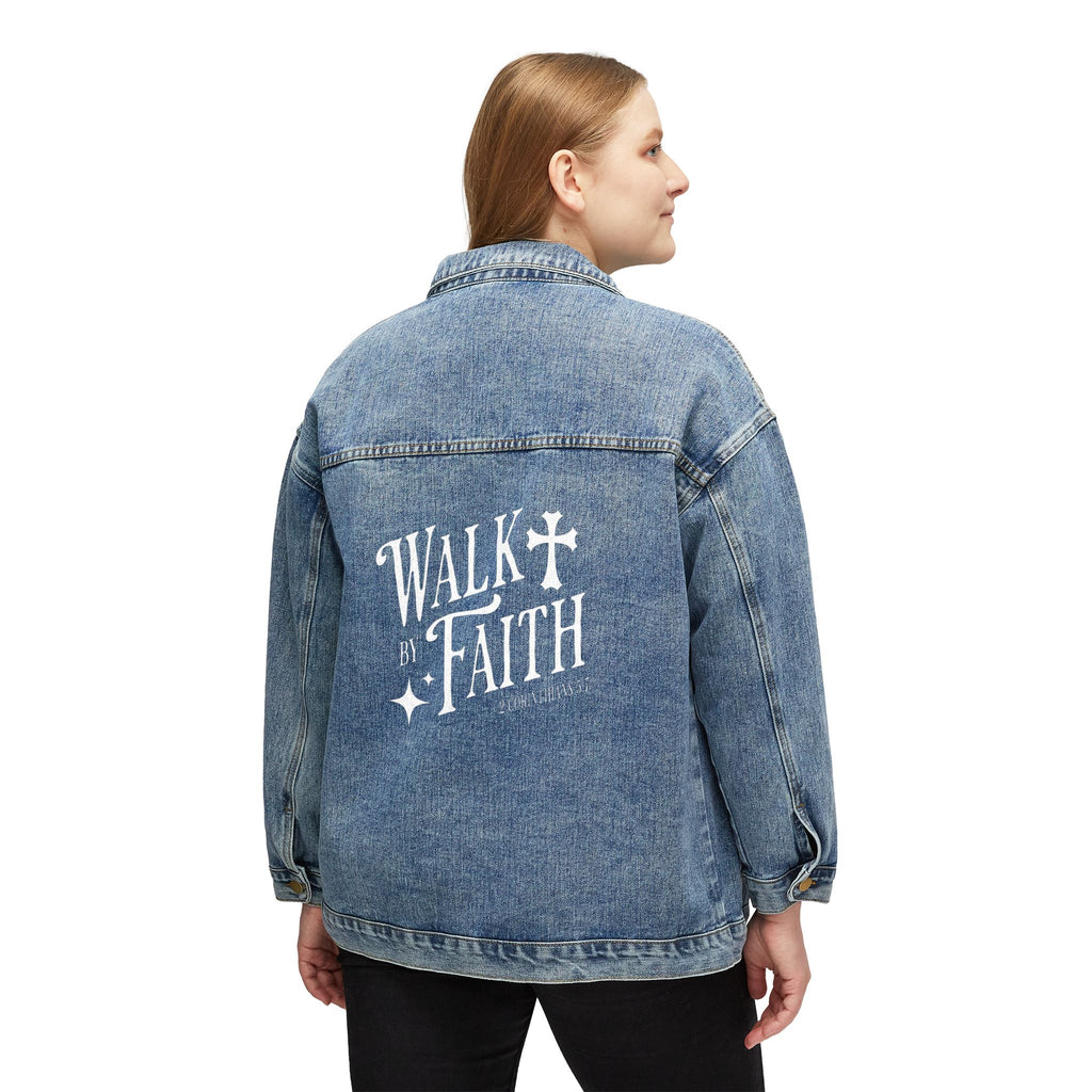 WALK BY FAITH Women's Denim Jacket