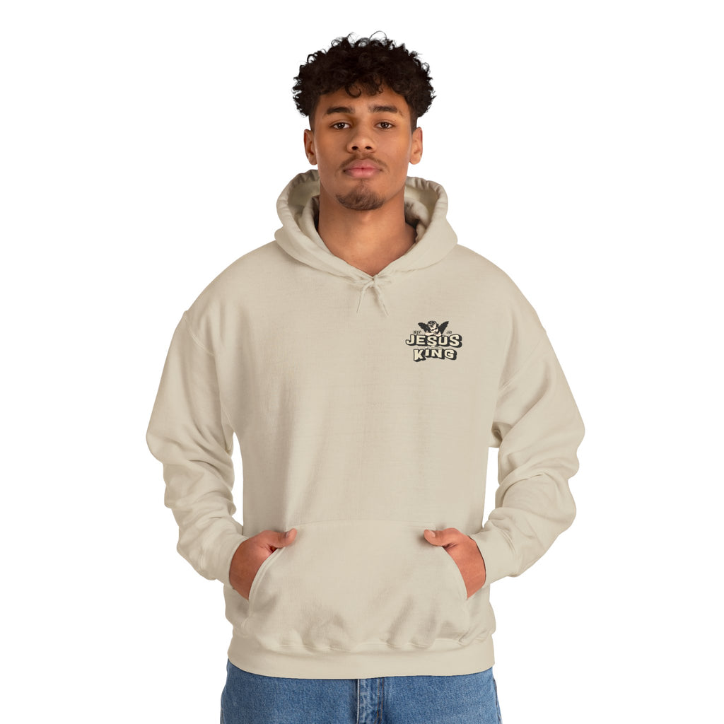 JESUS IS KING Motivational Hooded Sweatshirt
