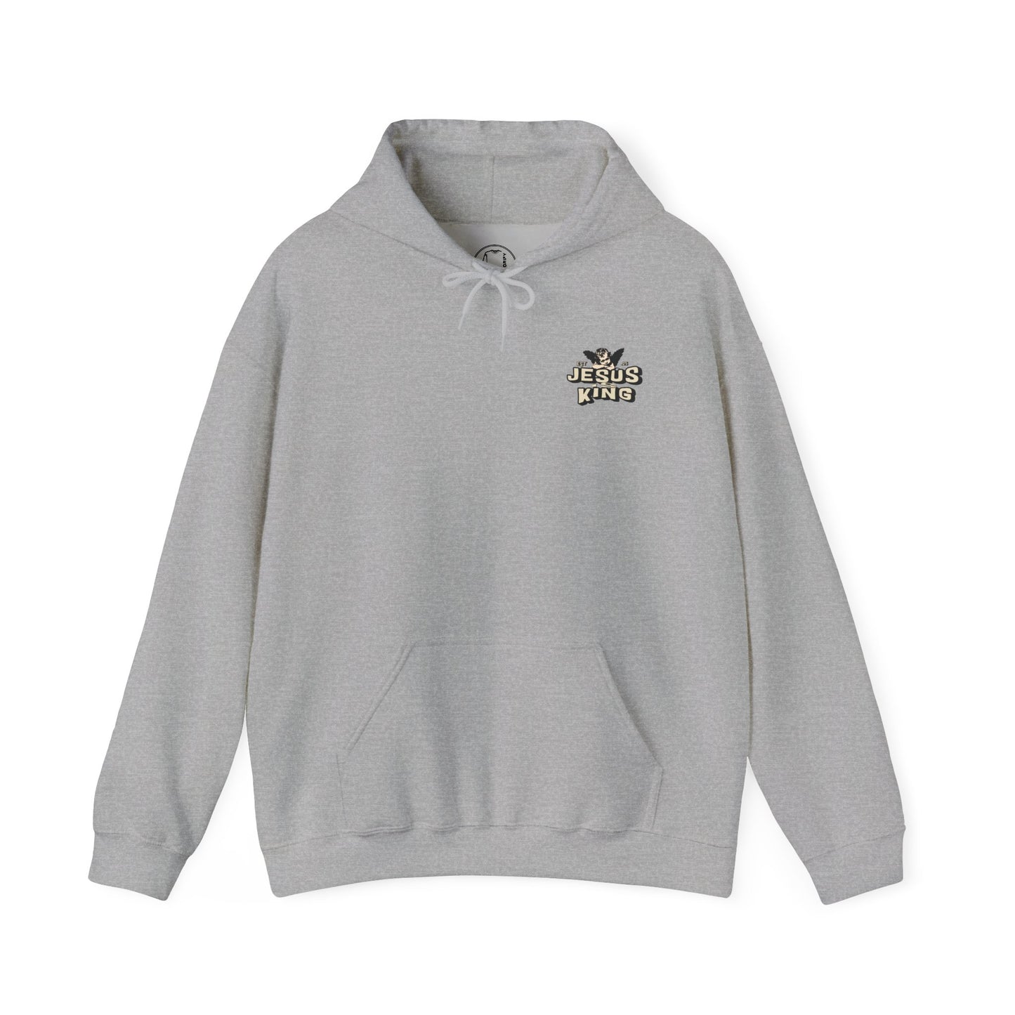JESUS IS KING Motivational Hooded Sweatshirt