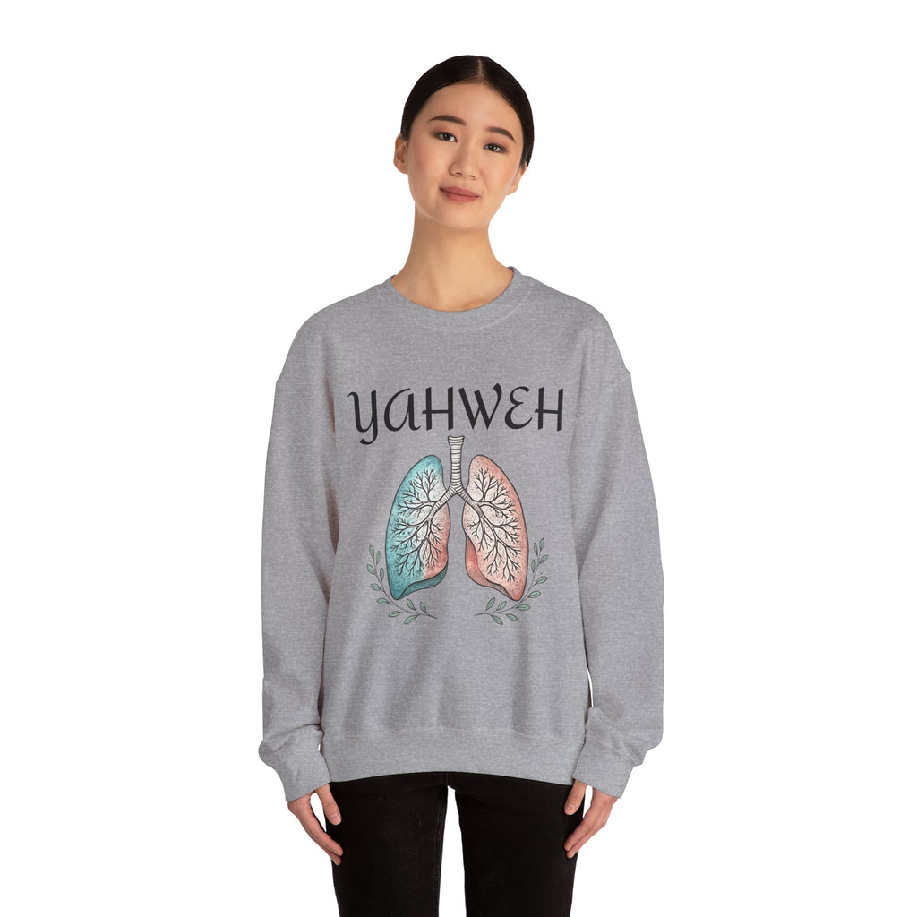 YAHWEH Faith-Inspired Crewneck Sweatshirt Various Colors