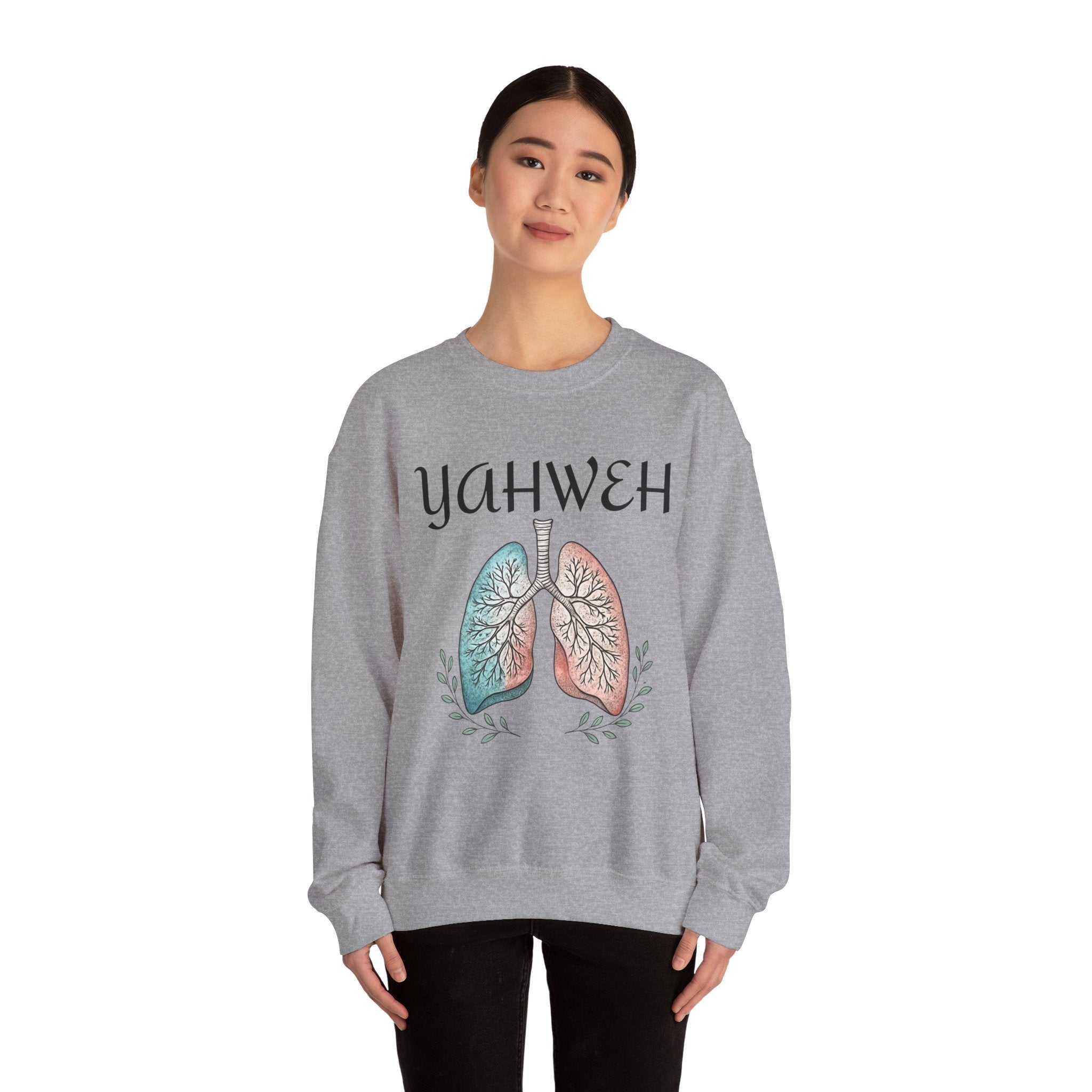 YAHWEH Faith-Inspired Crewneck Sweatshirt Various Colors