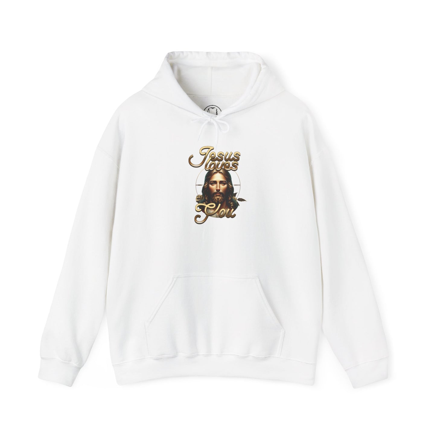 JESUS LOVES YOU Motivational Hooded Sweatshirt