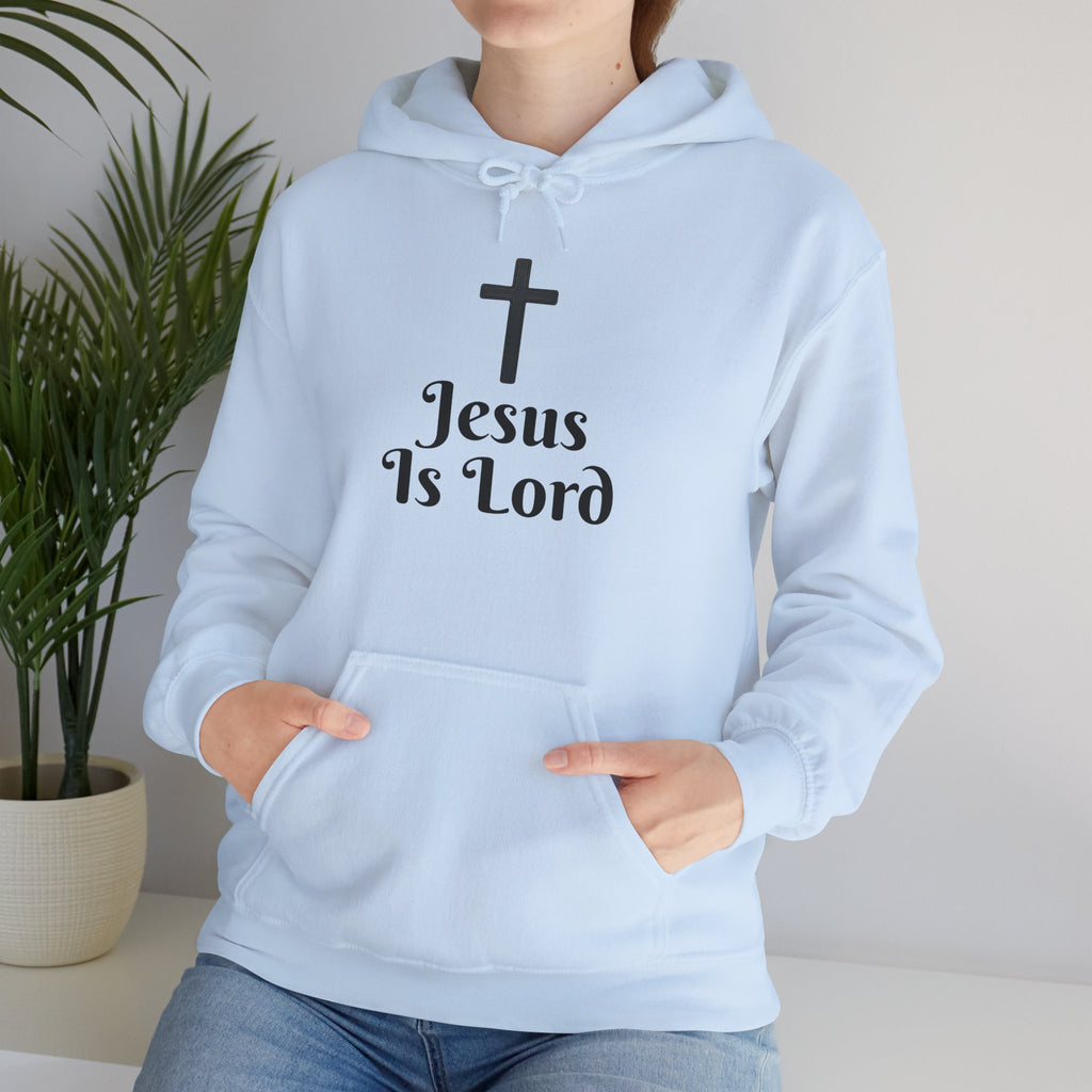 Jesus Is Lord Motivational Hooded Sweatshirt