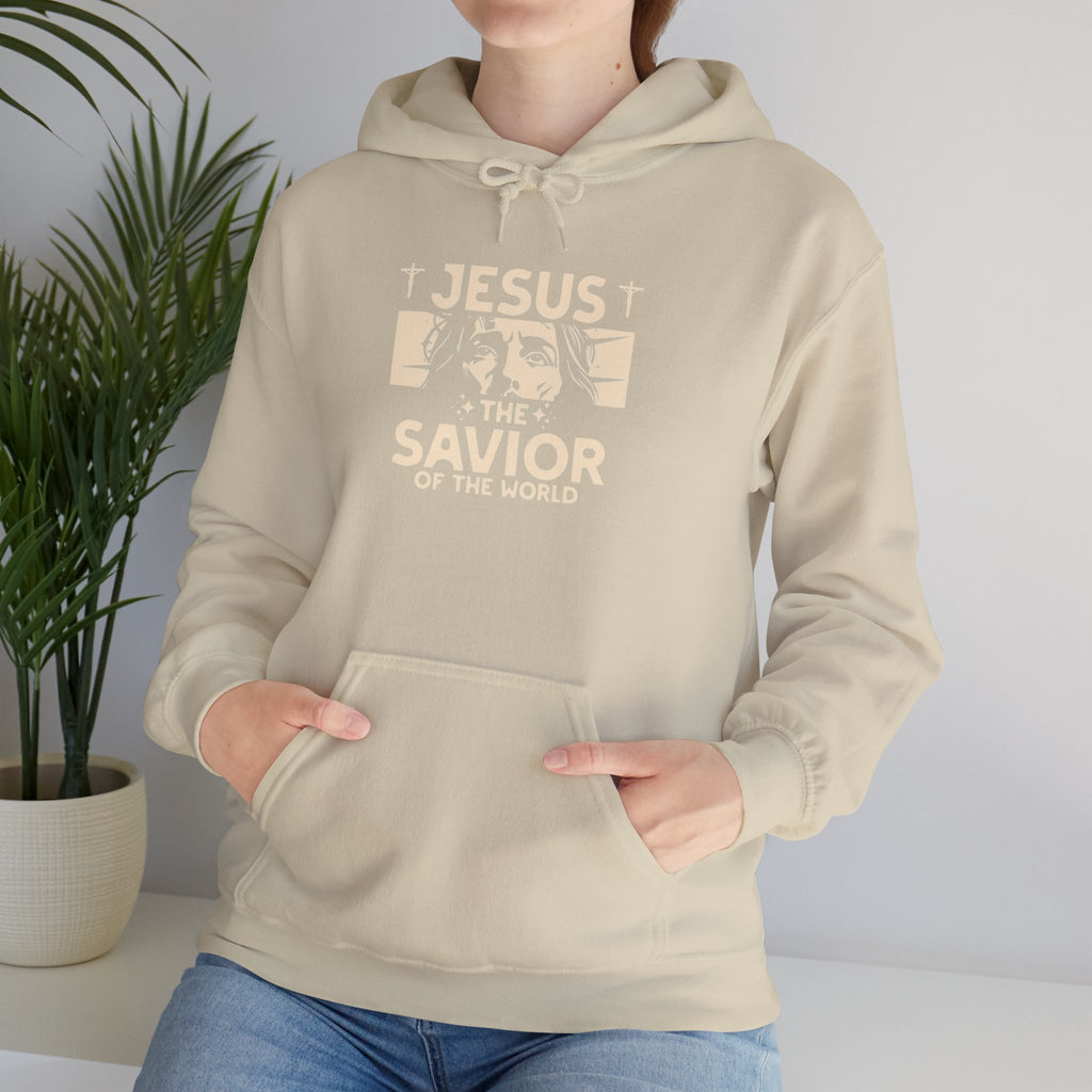 JESUS SAVIOR  Motivational Hooded Sweatshirt