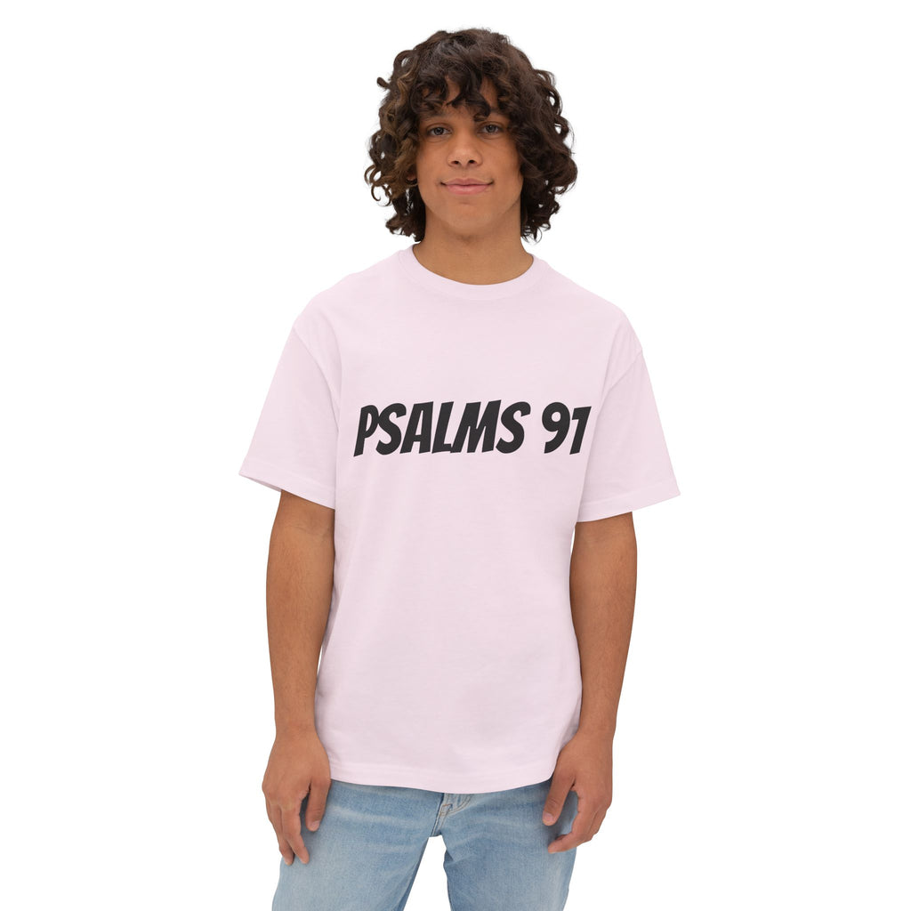 Psalms 91 Unisex Oversized Tee, Casual Wear, Christian Apparel, Gift for Believers, Everyday Statement Shirt