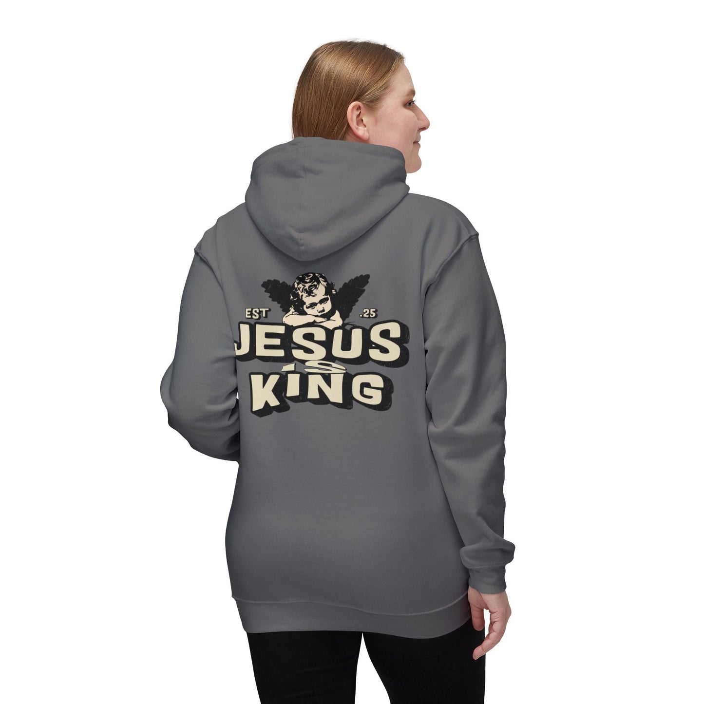JESUS IS KING Unisex Hooded Sweatshirt