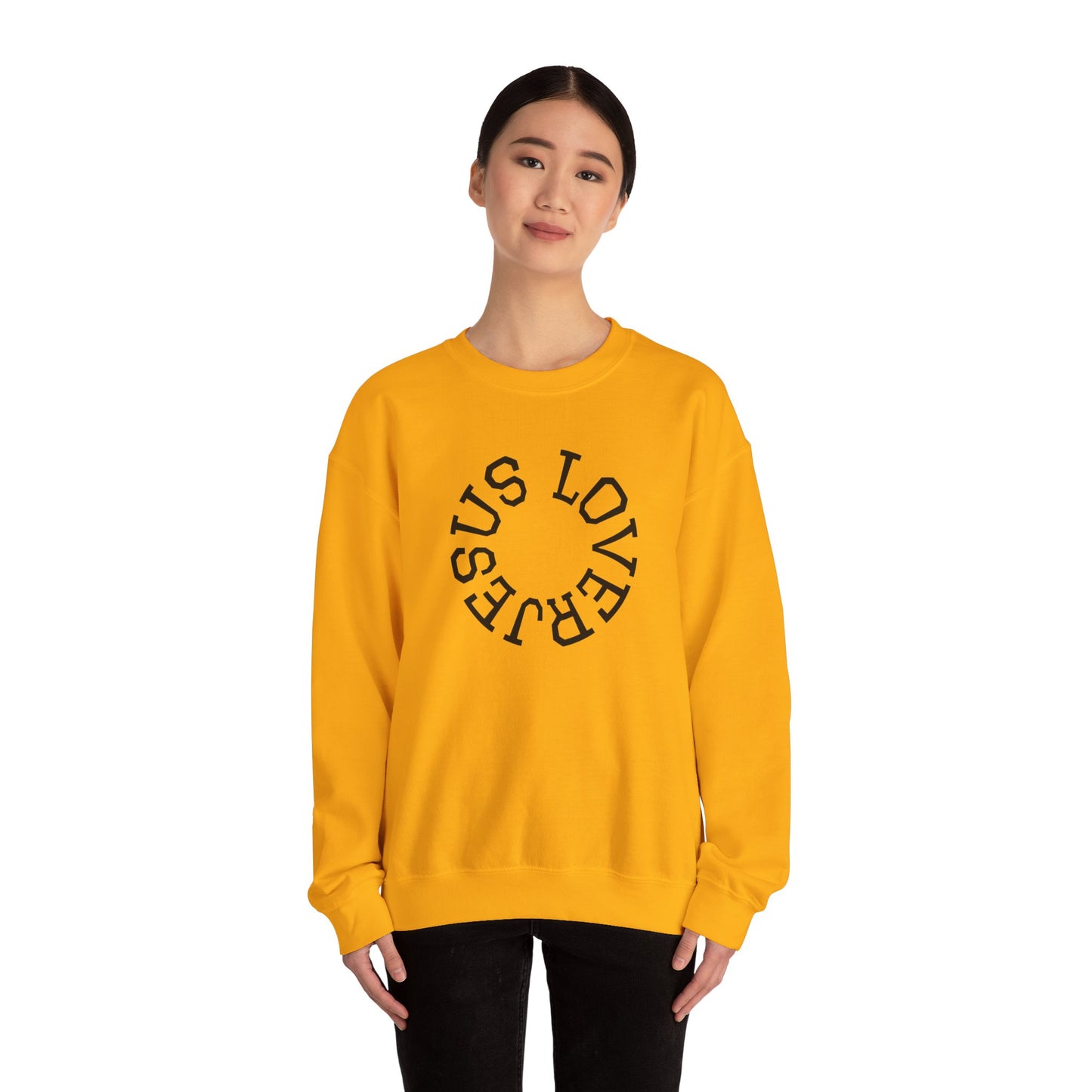 Jesus Lover Faith-Inspired Crewneck Sweatshirt, Various Colors