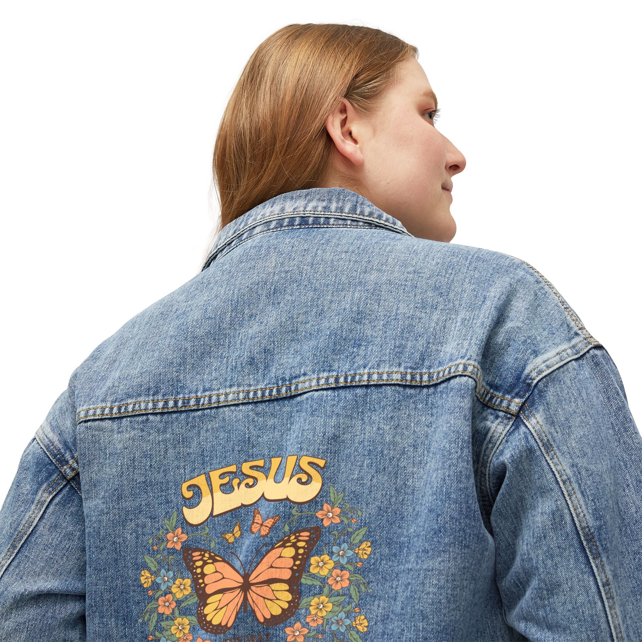 JESUS BUTTERFLY Women's Denim Jacket