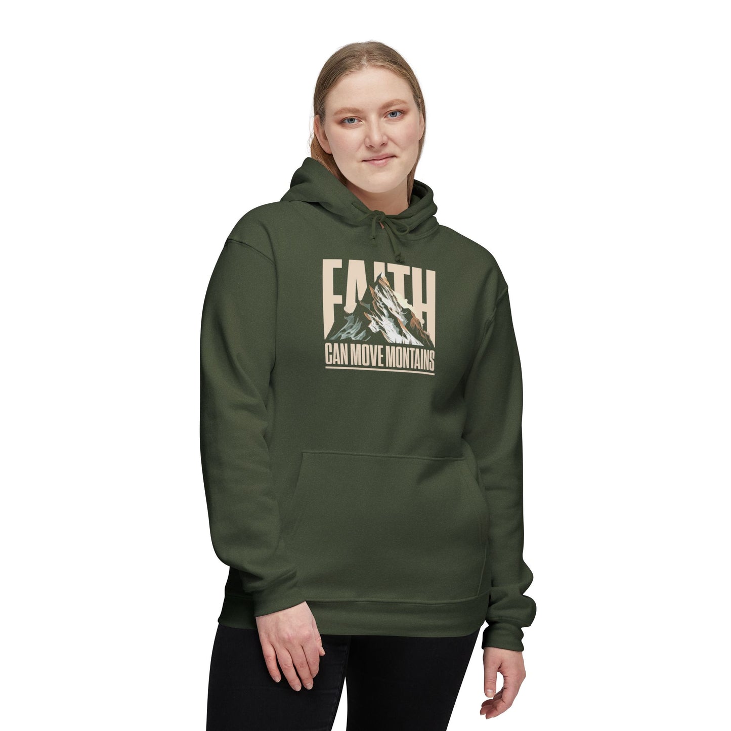 FAITH CAN MOVE MOUNTAINS Unisex Hooded Sweatshirt