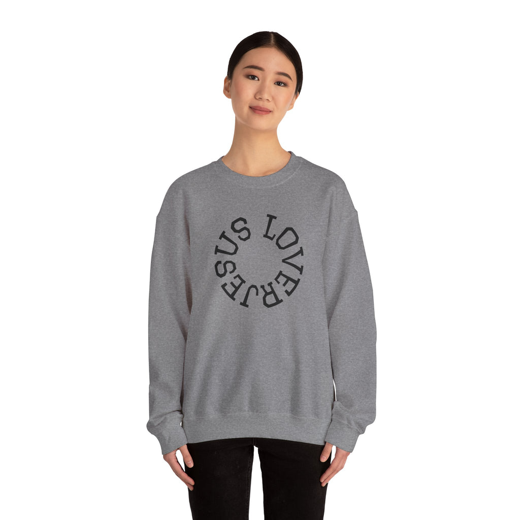 Jesus Lover Faith-Inspired Crewneck Sweatshirt, Various Colors