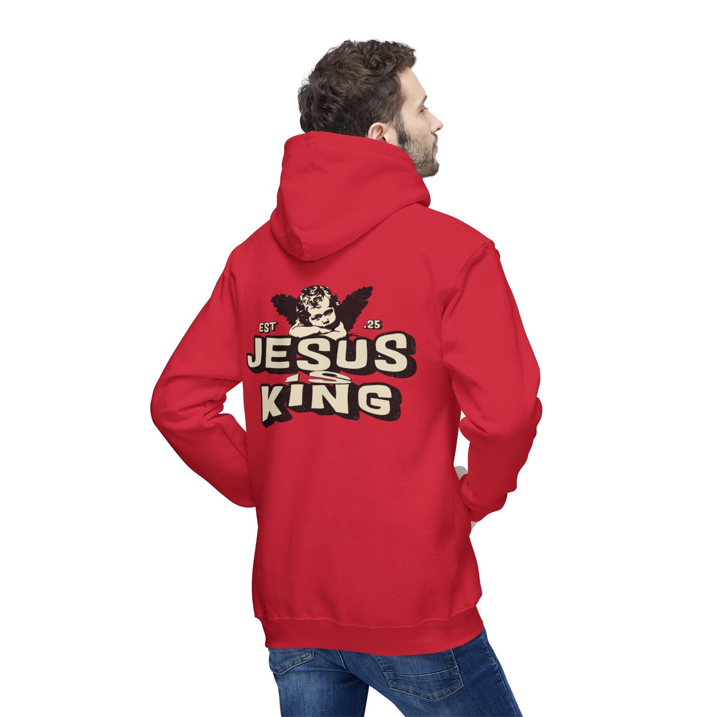 JESUS IS KING Unisex Hooded Sweatshirt