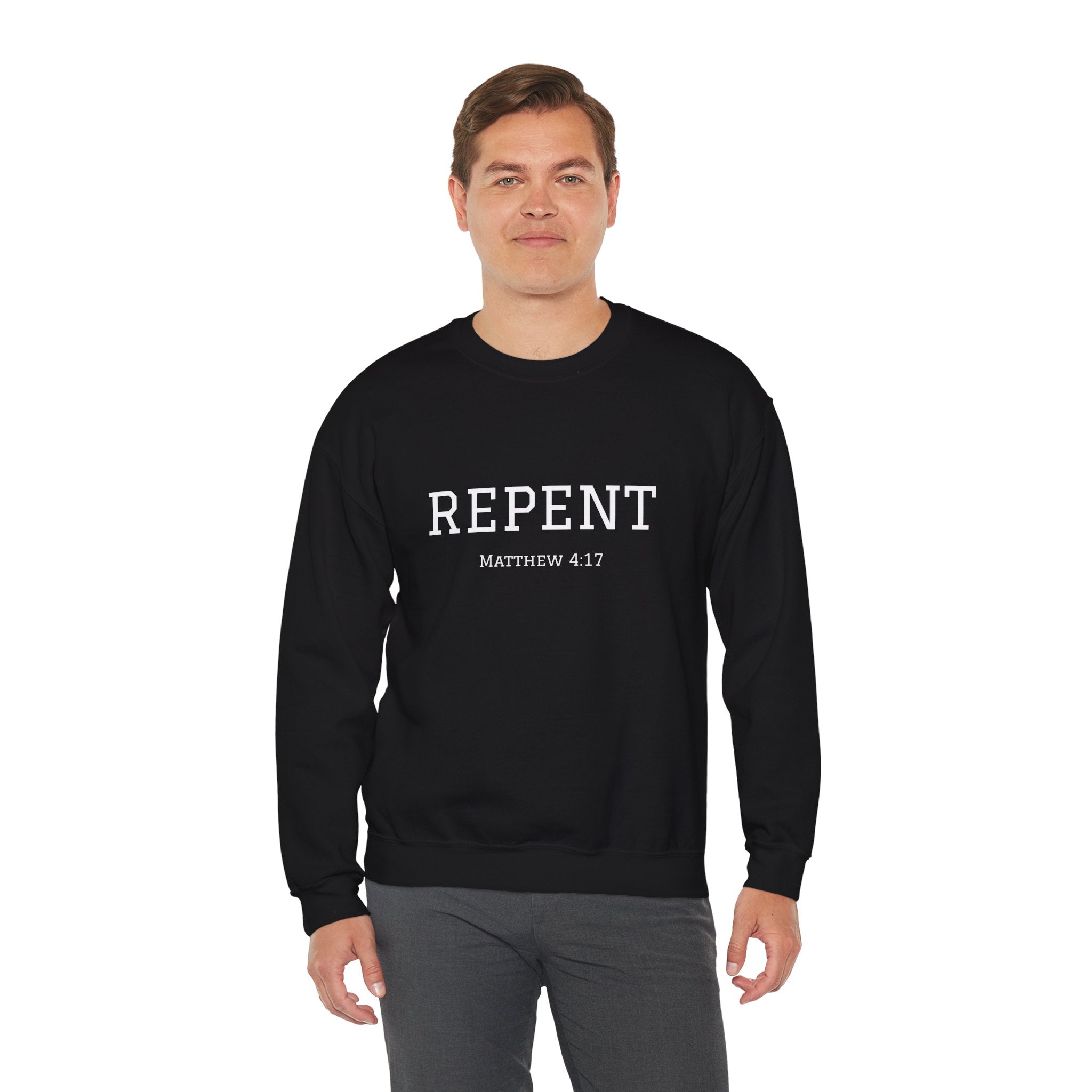 Repent Faith-Inspired Crewneck Sweatshirt