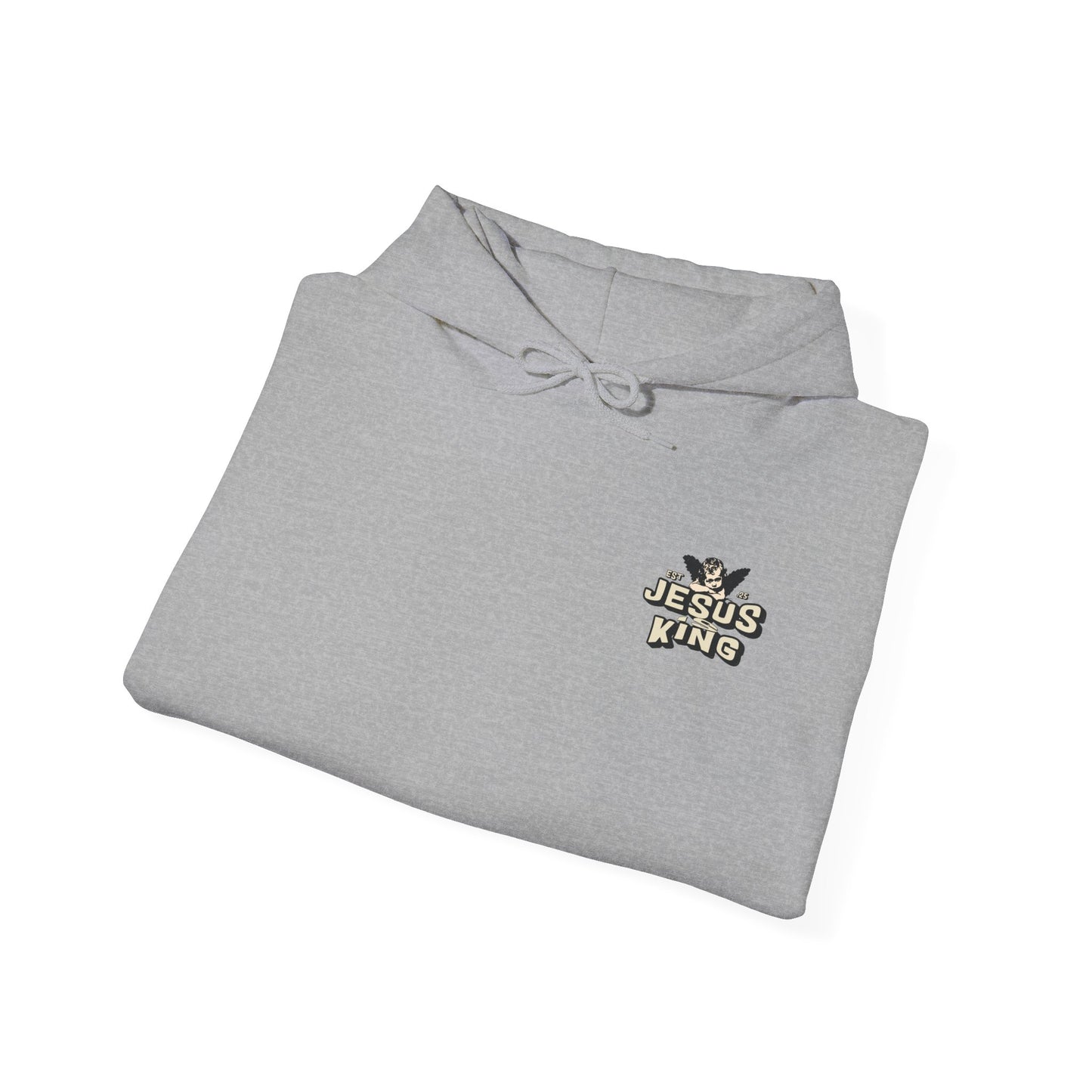 JESUS IS KING Motivational Hooded Sweatshirt