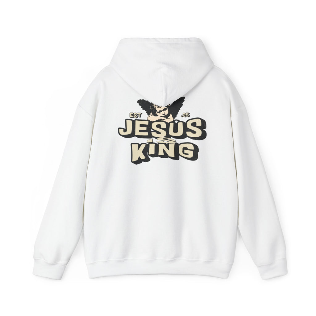 JESUS IS KING Motivational Hooded Sweatshirt