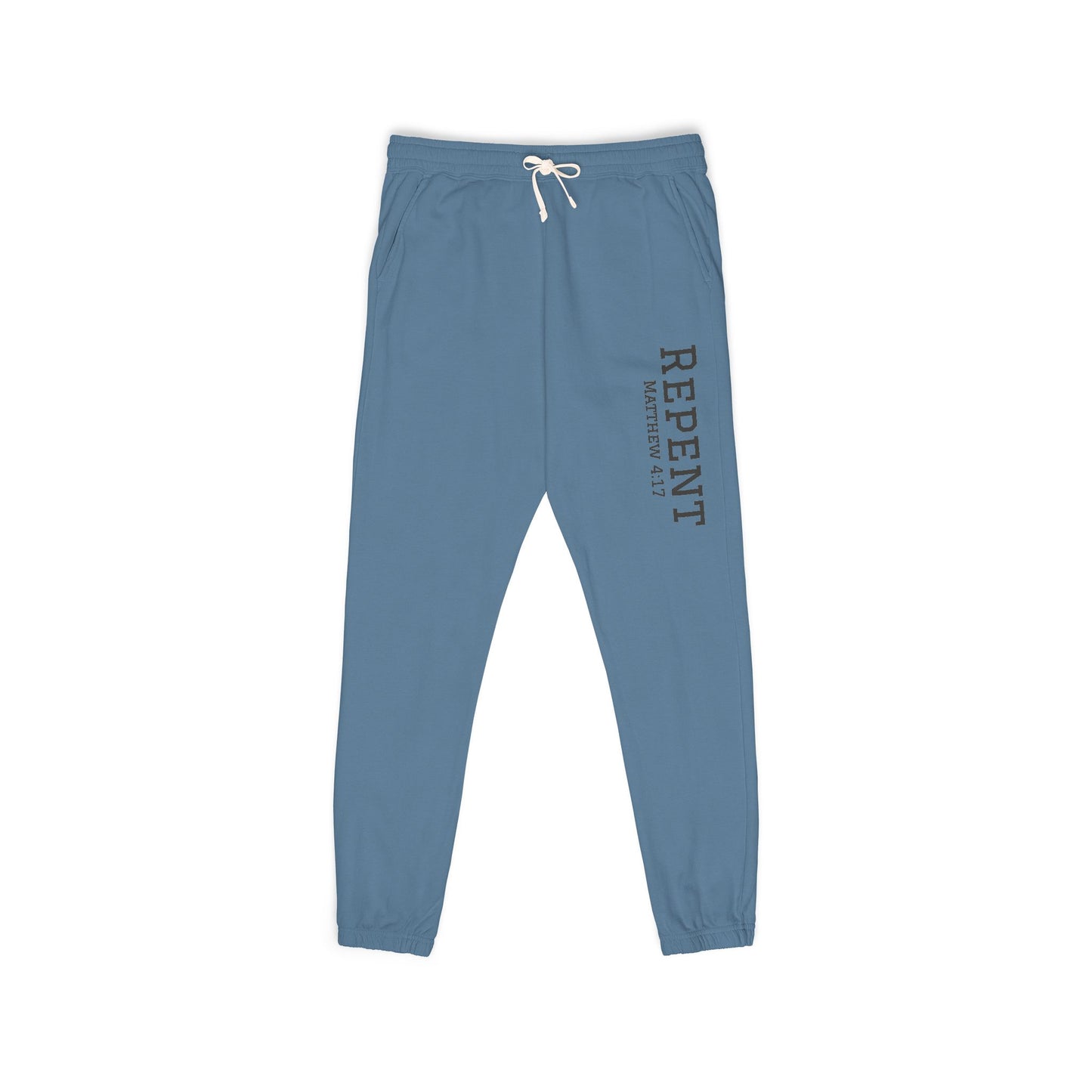 Repent Comfortable Garment-Dyed Fleece Sweatpants Unisex