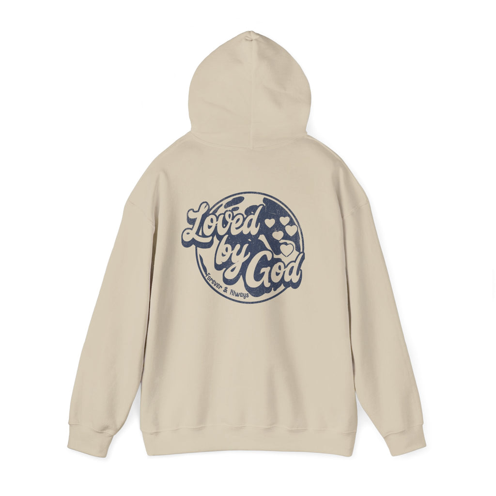 LOVED BY  GOD Motivational Hooded Sweatshirt
