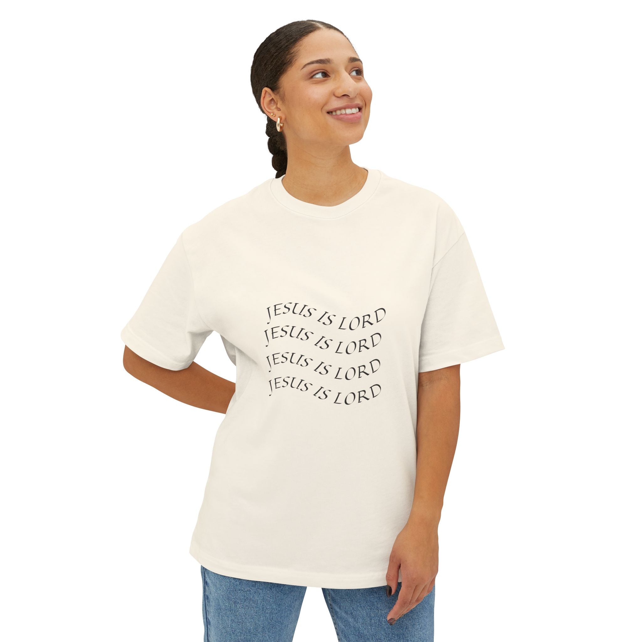 Jesus is Lord Inspired Unisex Oversized Tee