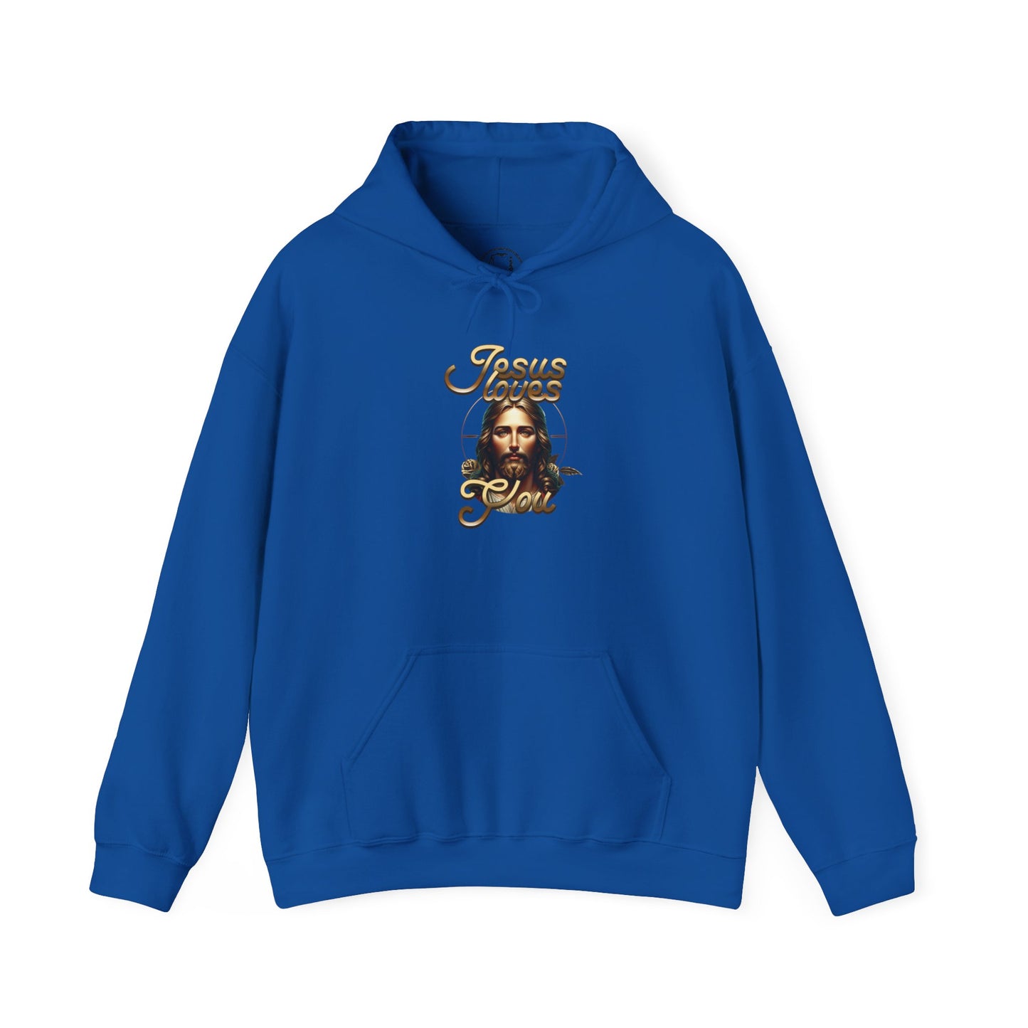 JESUS LOVES YOU Motivational Hooded Sweatshirt