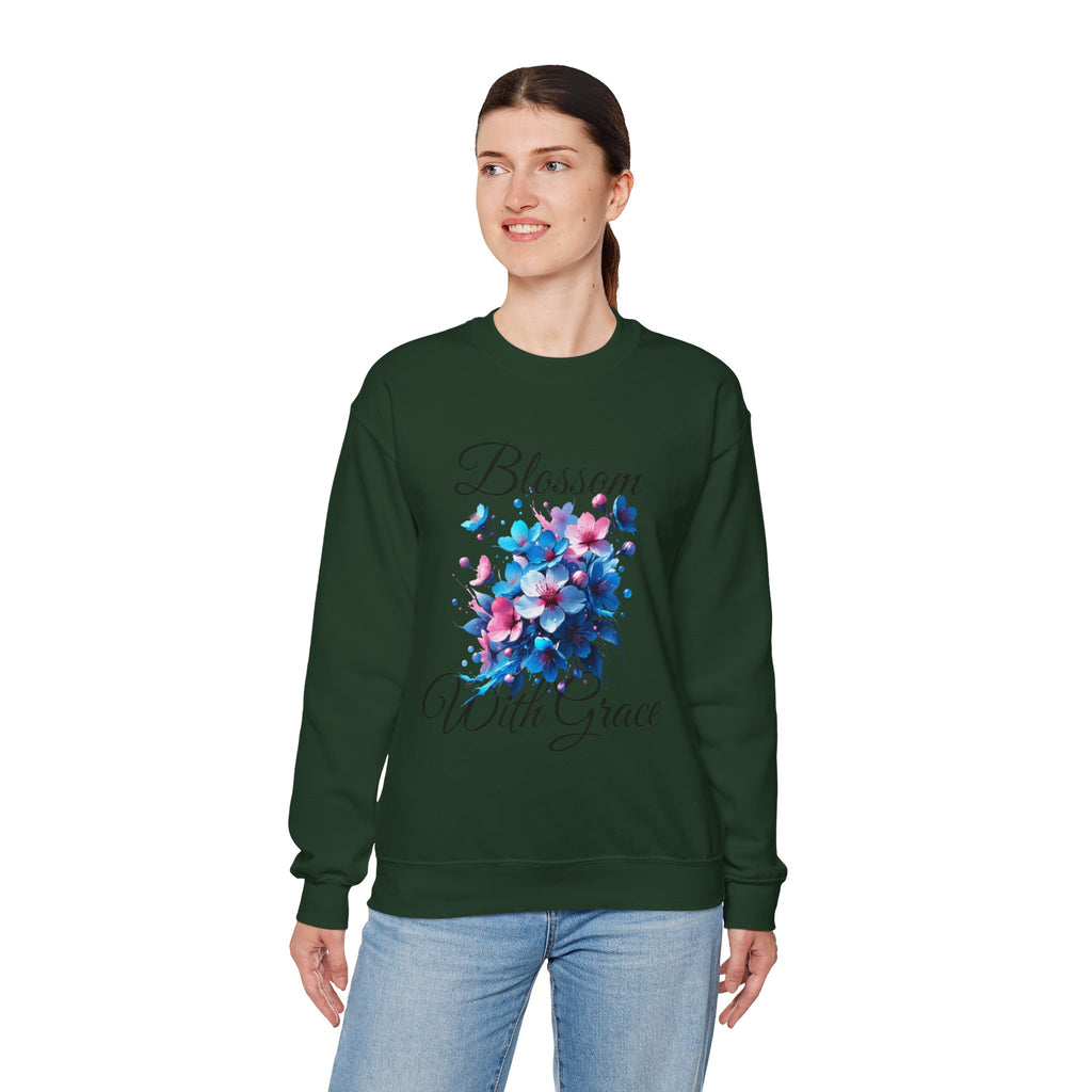 BLOSSOM Stylish Faith-Inspired Crewneck Sweatshirt
