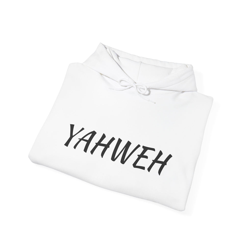 YAHWEH Unisex Heavy Blend™ Hooded Sweatshirt, Cozy Faith Hoodie, Casual Spiritual Sweatshirt, Gift for Believers, Religious Apparel