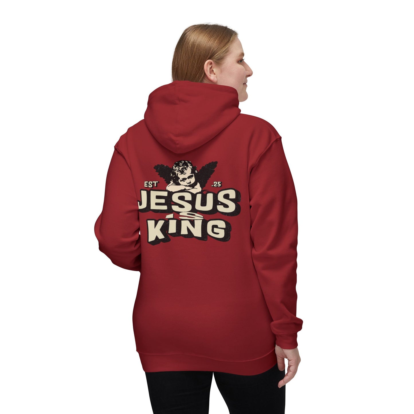 JESUS IS KING Unisex Hooded Sweatshirt