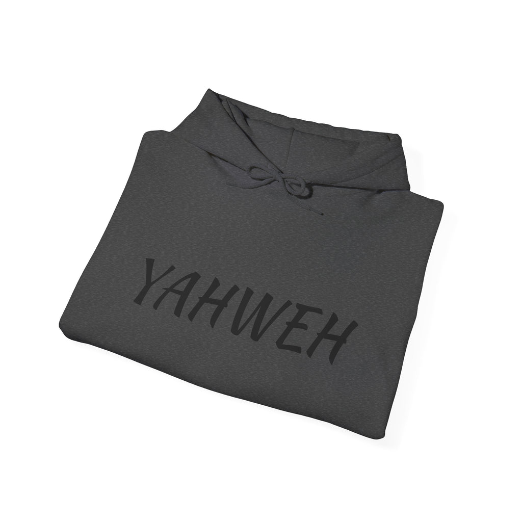 YAHWEH Unisex Heavy Blend™ Hooded Sweatshirt, Cozy Faith Hoodie, Casual Spiritual Sweatshirt, Gift for Believers, Religious Apparel