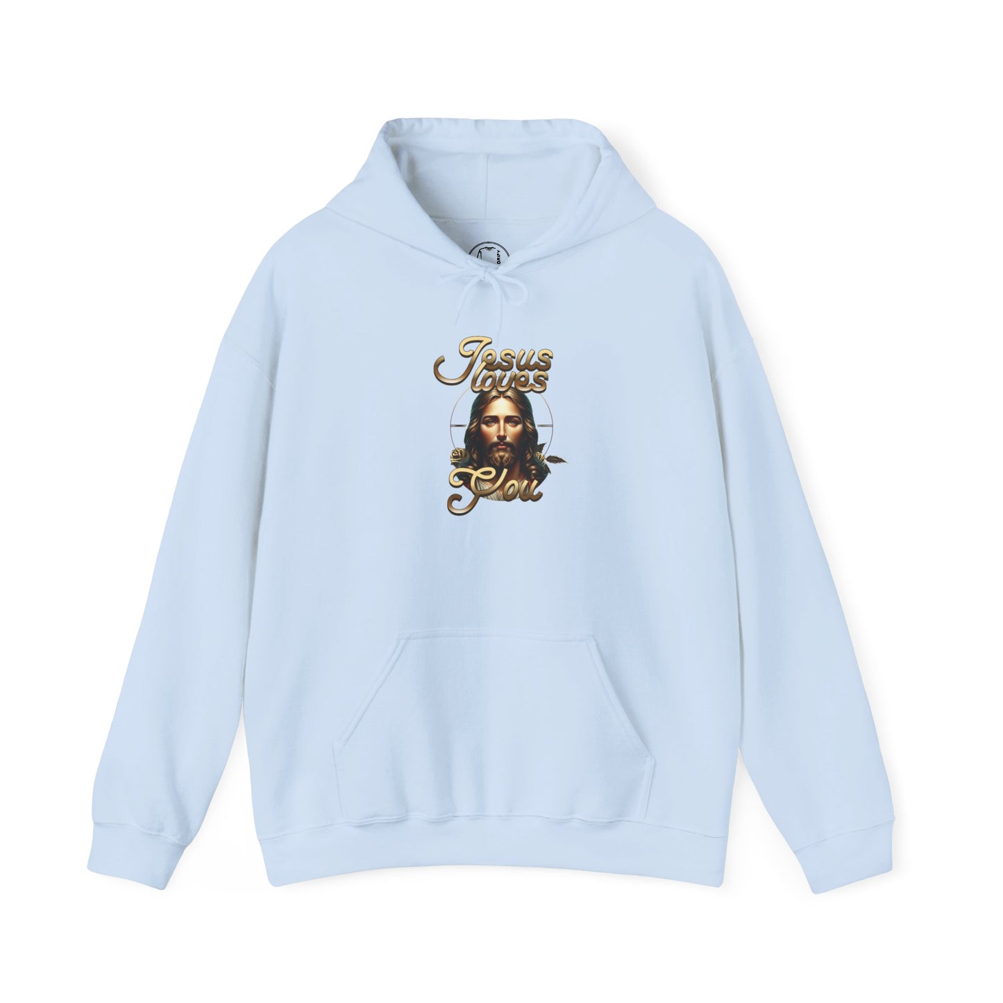 JESUS LOVES YOU Motivational Hooded Sweatshirt
