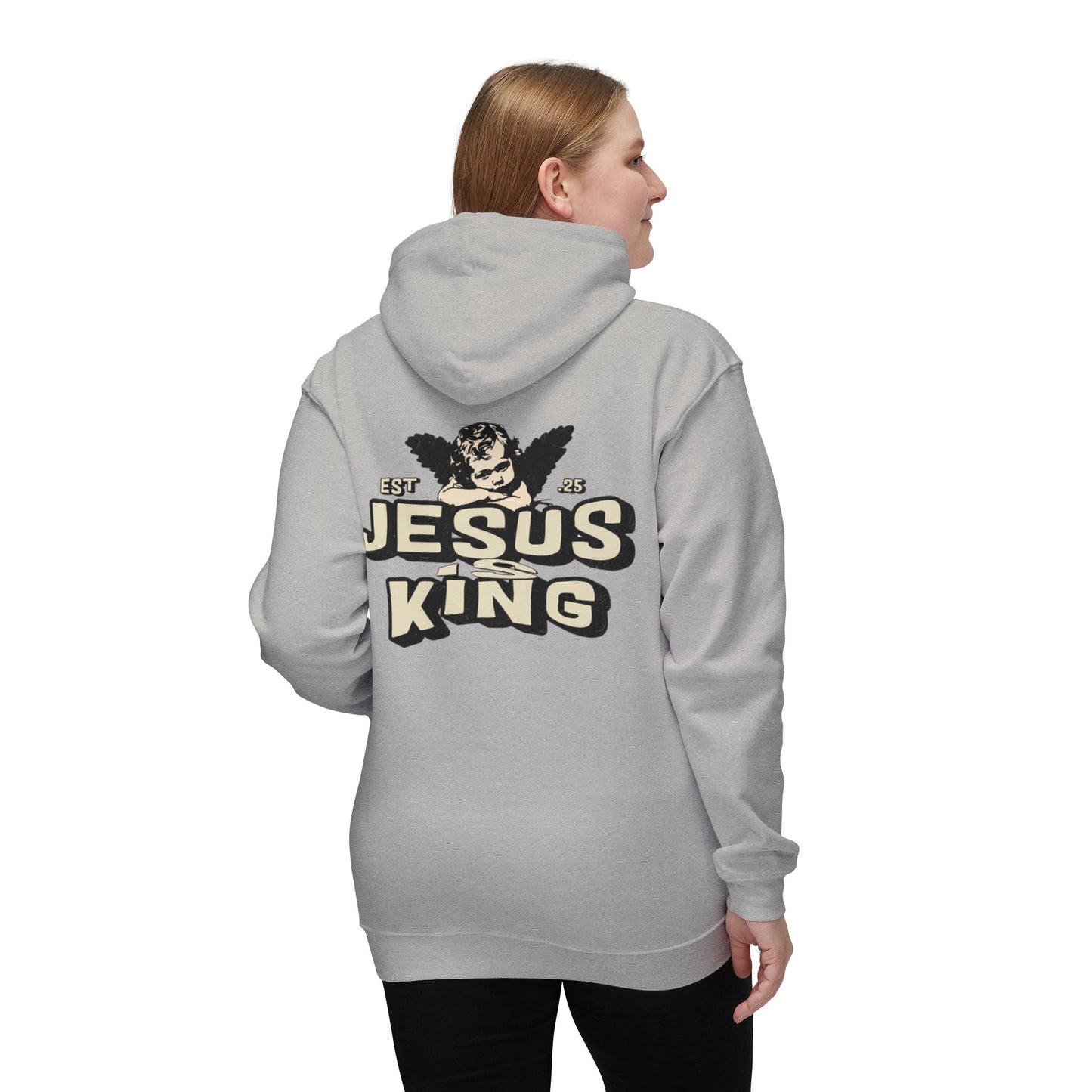 JESUS IS KING Unisex Hooded Sweatshirt