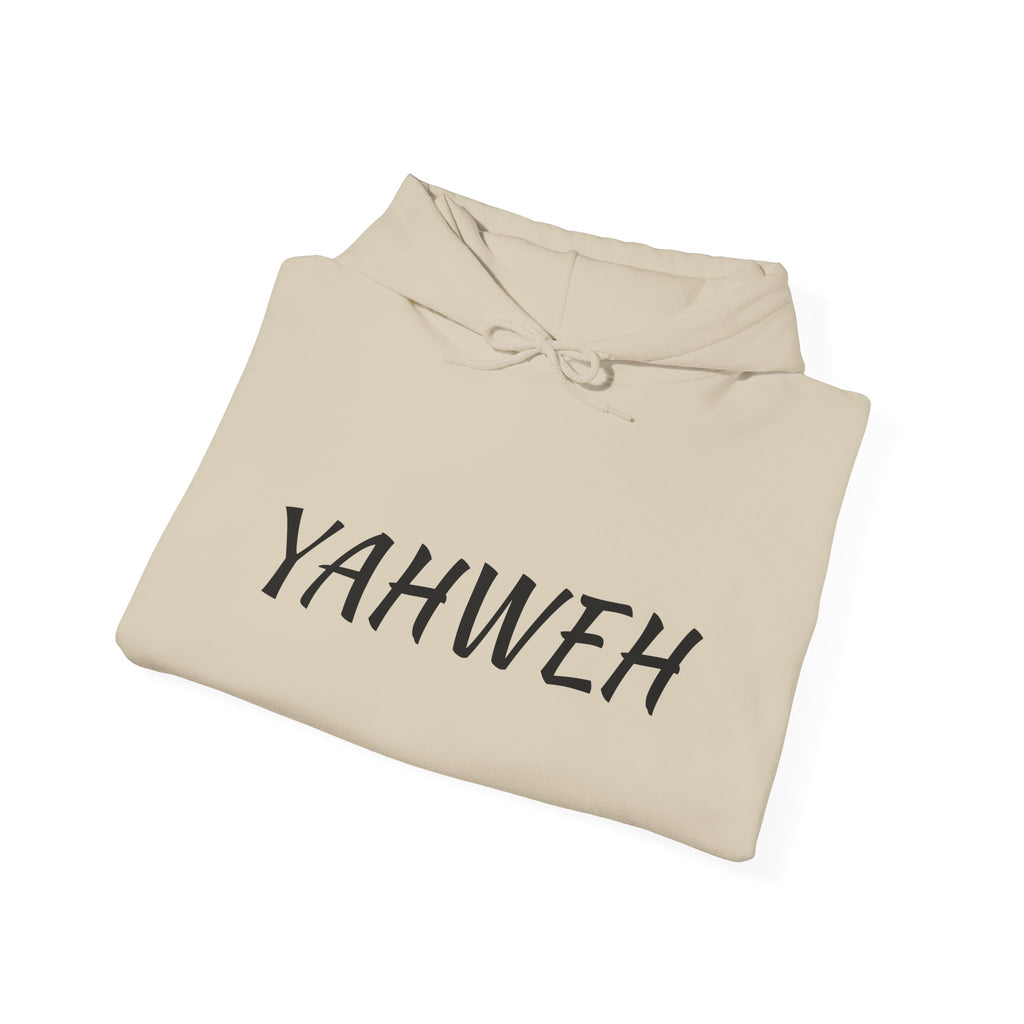 YAHWEH Unisex Heavy Blend™ Hooded Sweatshirt, Cozy Faith Hoodie, Casual Spiritual Sweatshirt, Gift for Believers, Religious Apparel