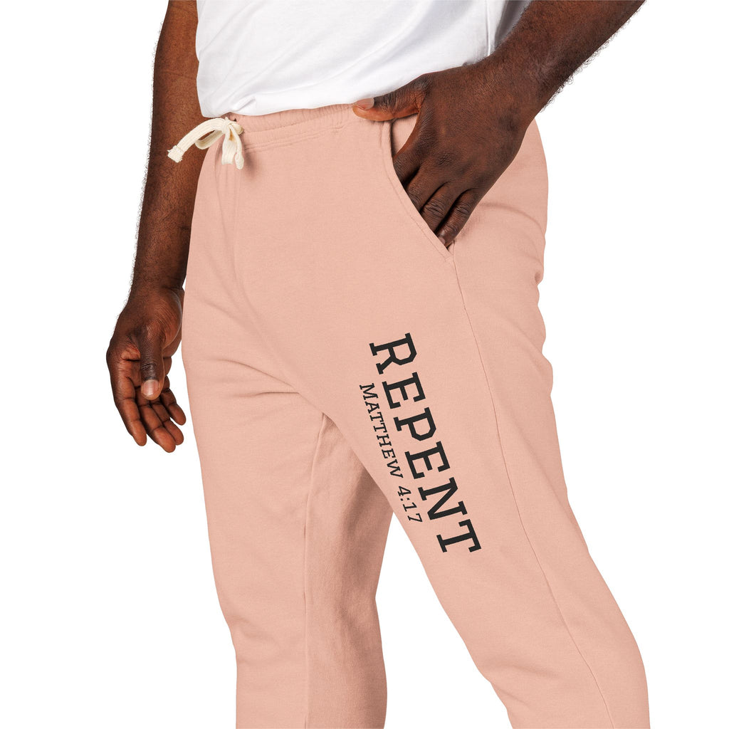 Repent Comfortable Garment-Dyed Fleece Sweatpants Unisex