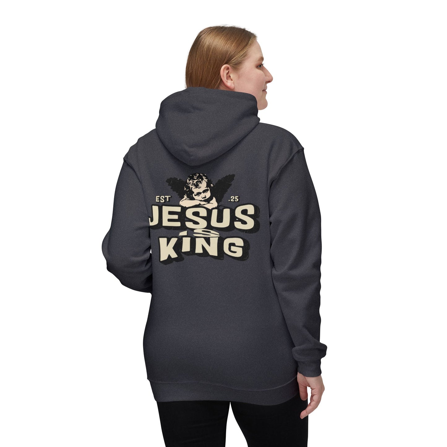 JESUS IS KING Unisex Hooded Sweatshirt
