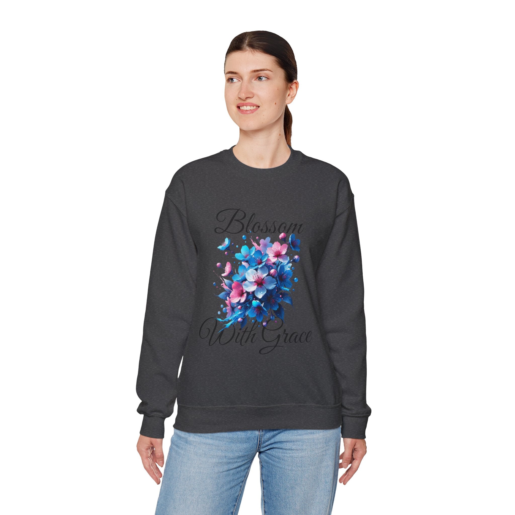 BLOSSOM Stylish Faith-Inspired Crewneck Sweatshirt