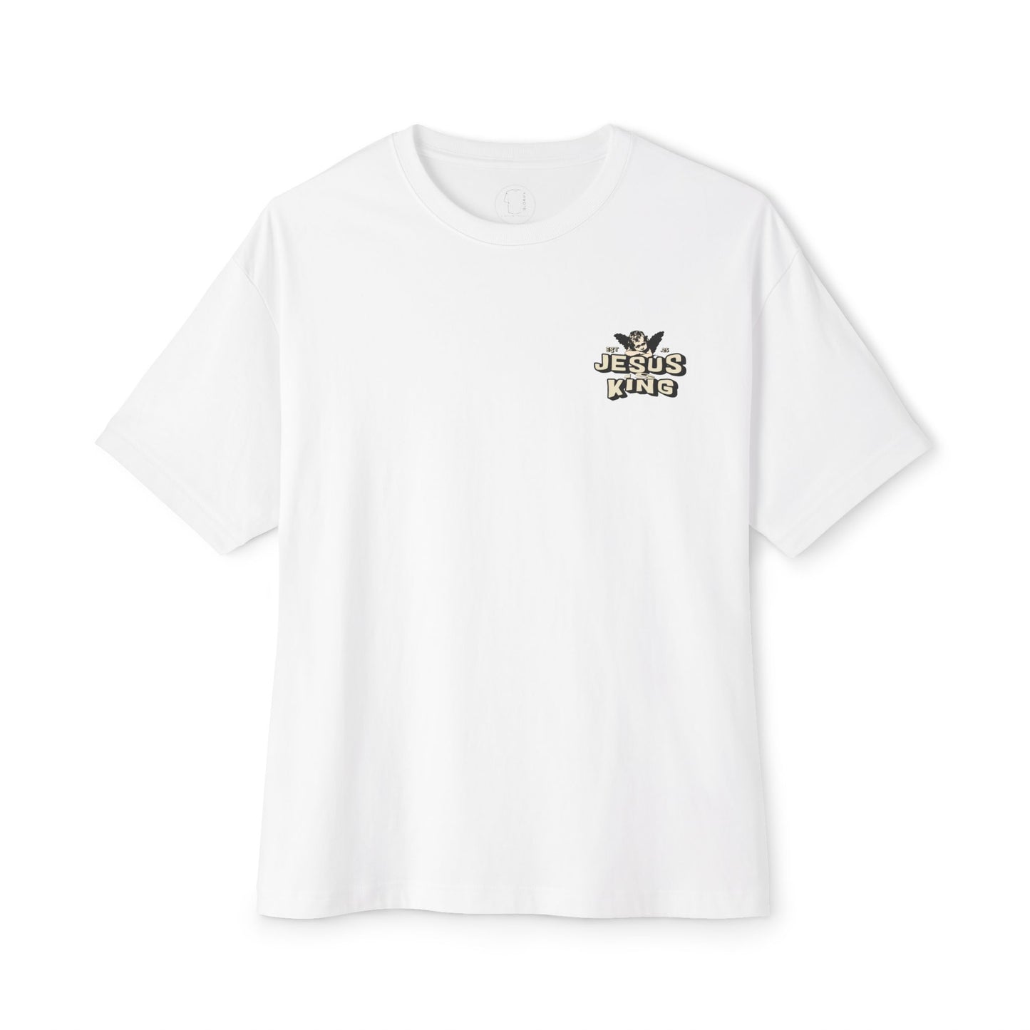 Jesus King Unisex Oversized Tee - Casual Outing, Spiritual Gift, Sunday Service, Inspirational Fashion, Trendy Lifestyle