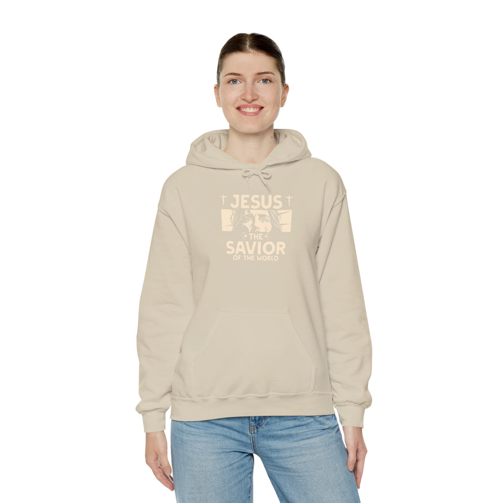 JESUS SAVIOR  Motivational Hooded Sweatshirt