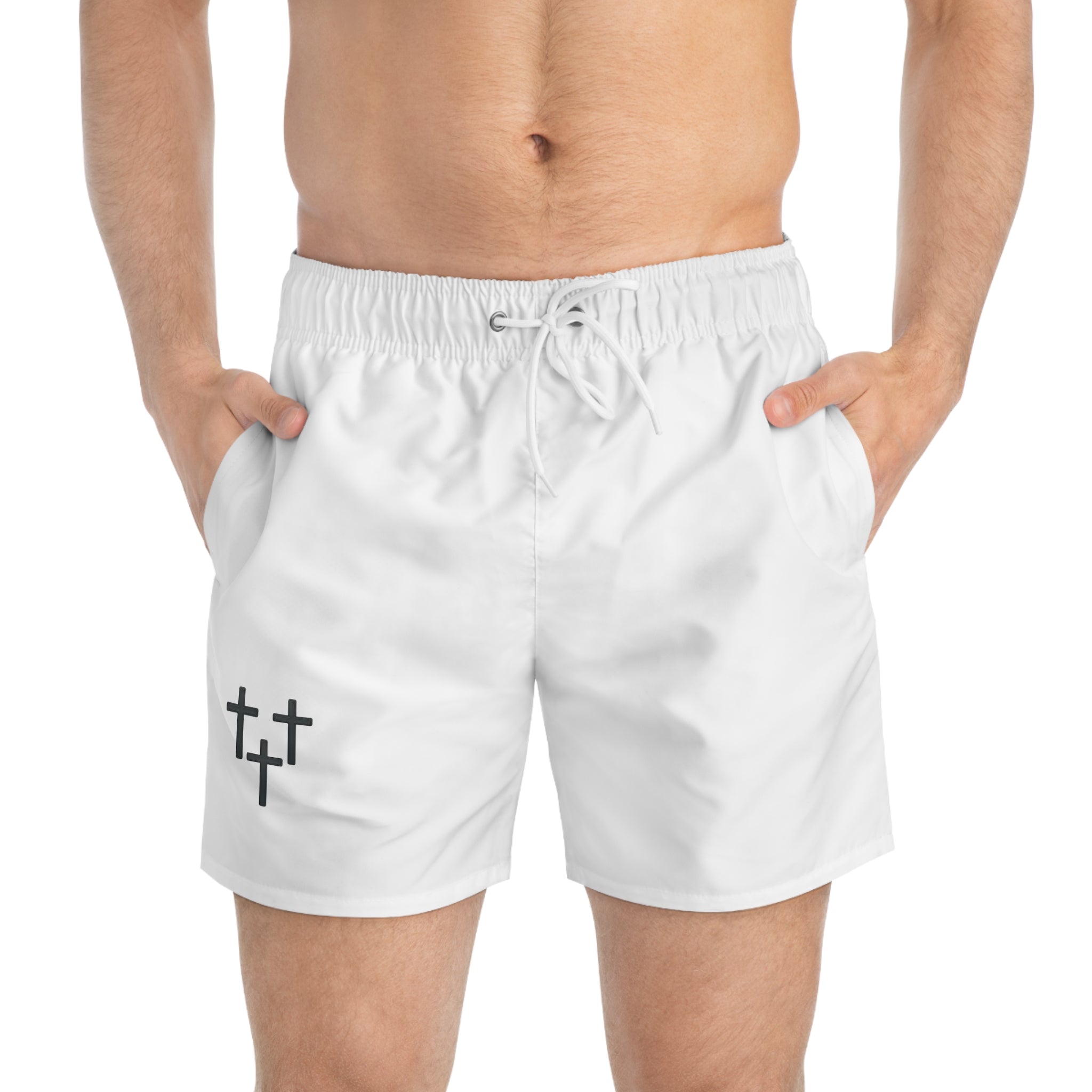 Stylish Swim Trunks, Summer Beachwear, Casual Swim Shorts, Men's Swim Gear, Vacation Essential, Trendy Swim Apparel