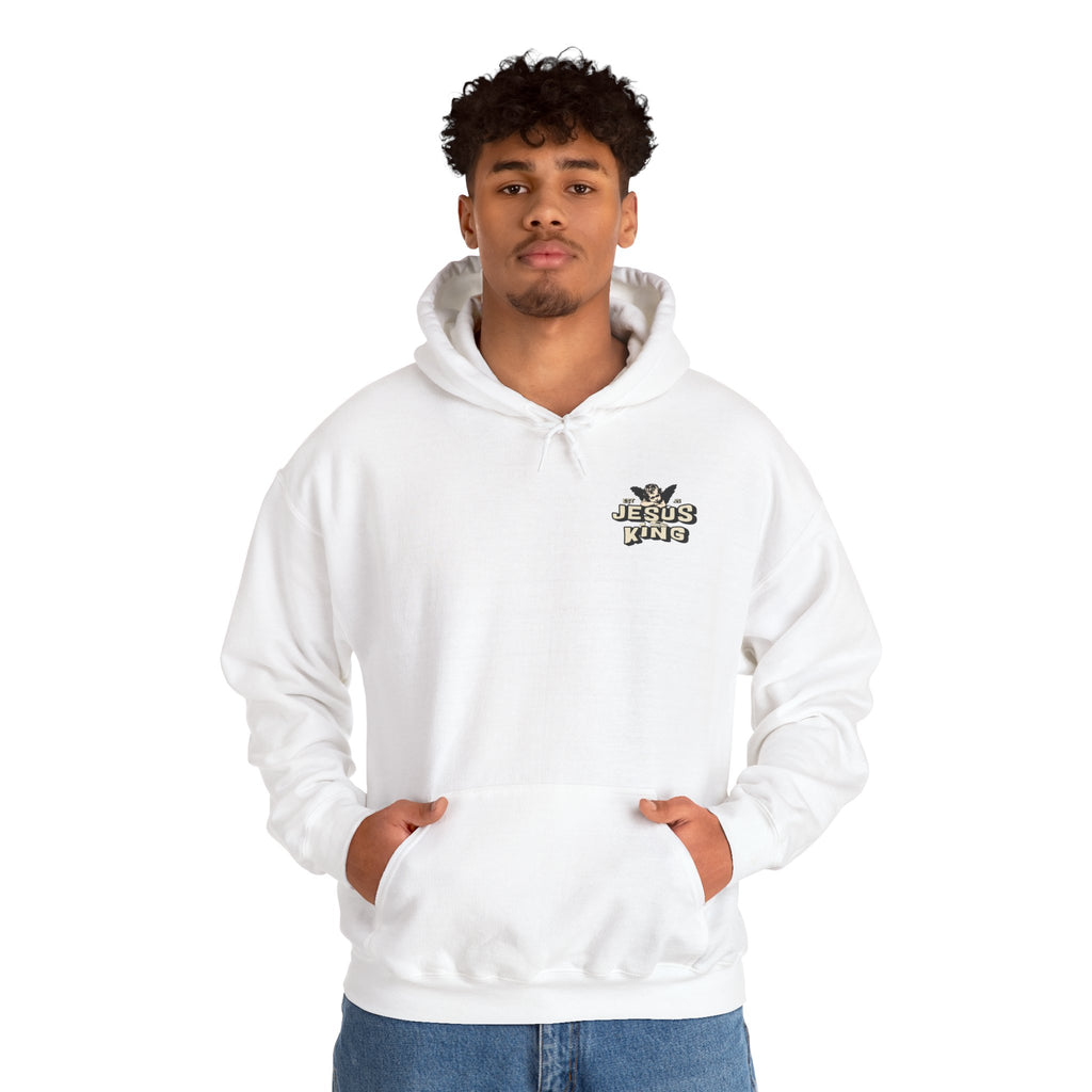 JESUS IS KING Motivational Hooded Sweatshirt