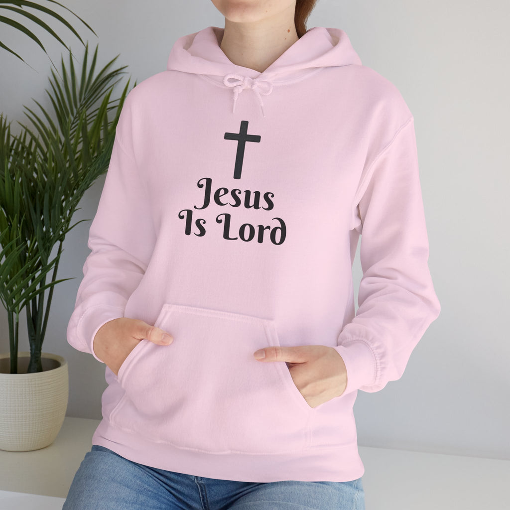 Jesus Is Lord Motivational Hooded Sweatshirt