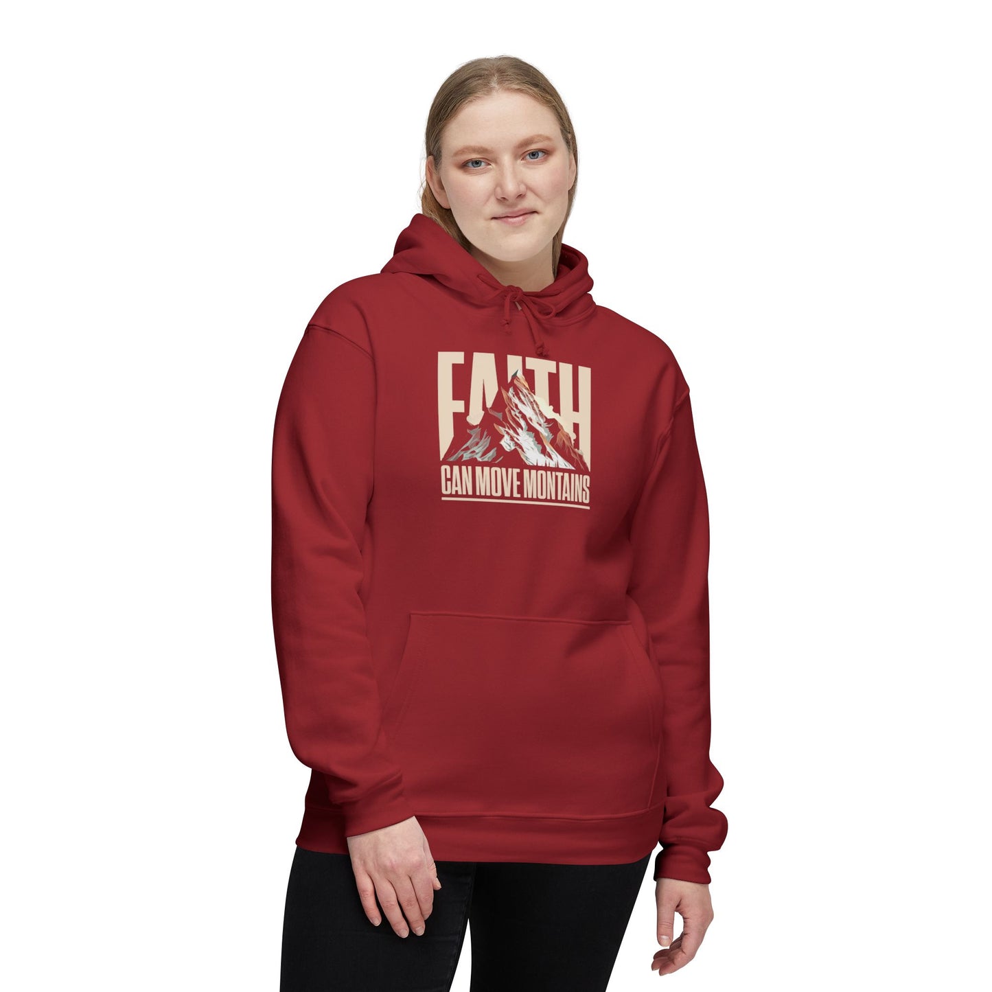 FAITH CAN MOVE MOUNTAINS Unisex Hooded Sweatshirt
