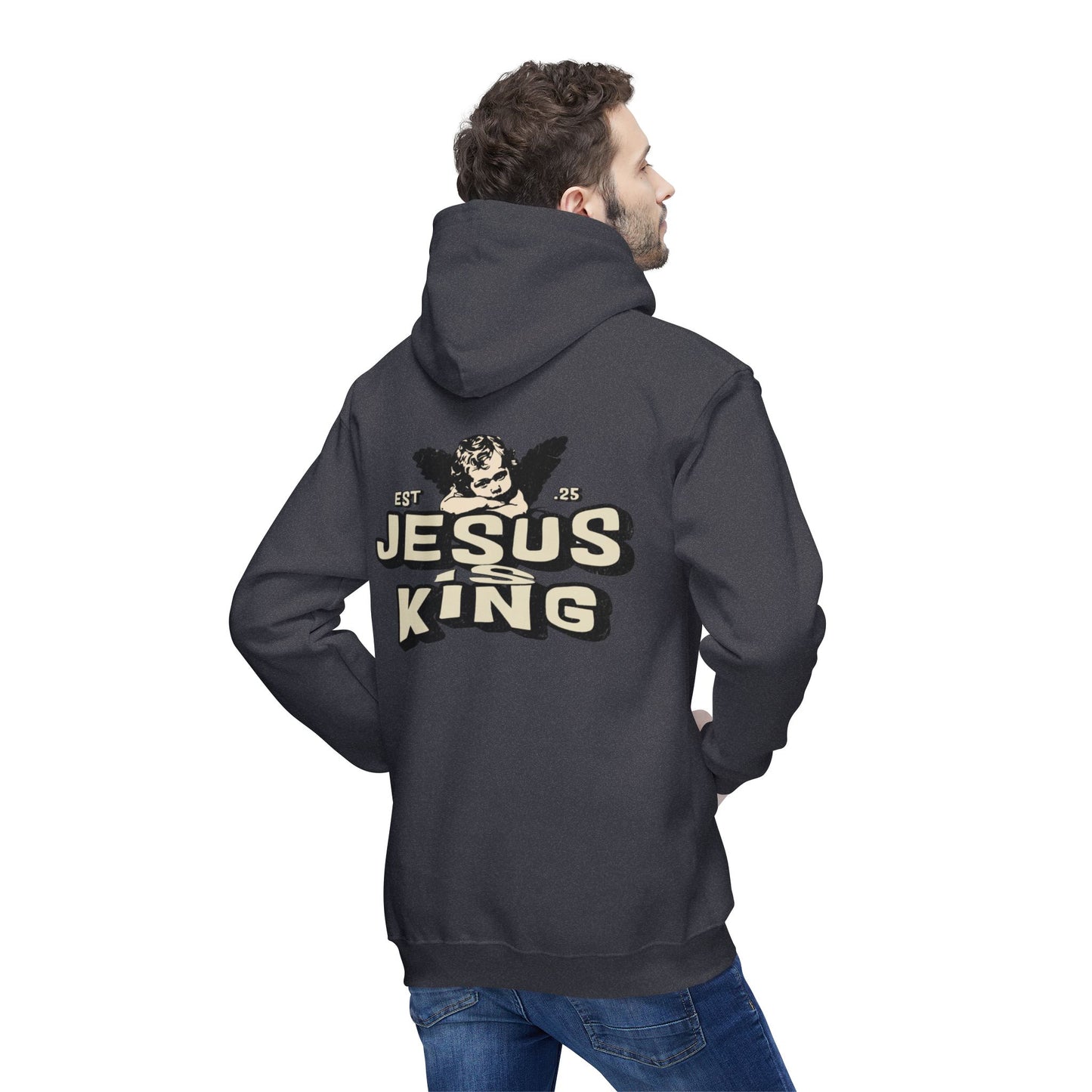 JESUS IS KING Unisex Hooded Sweatshirt
